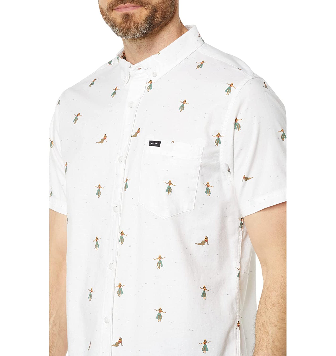 Rip Curl Hula Breach SS Shirt 0003-Off White M