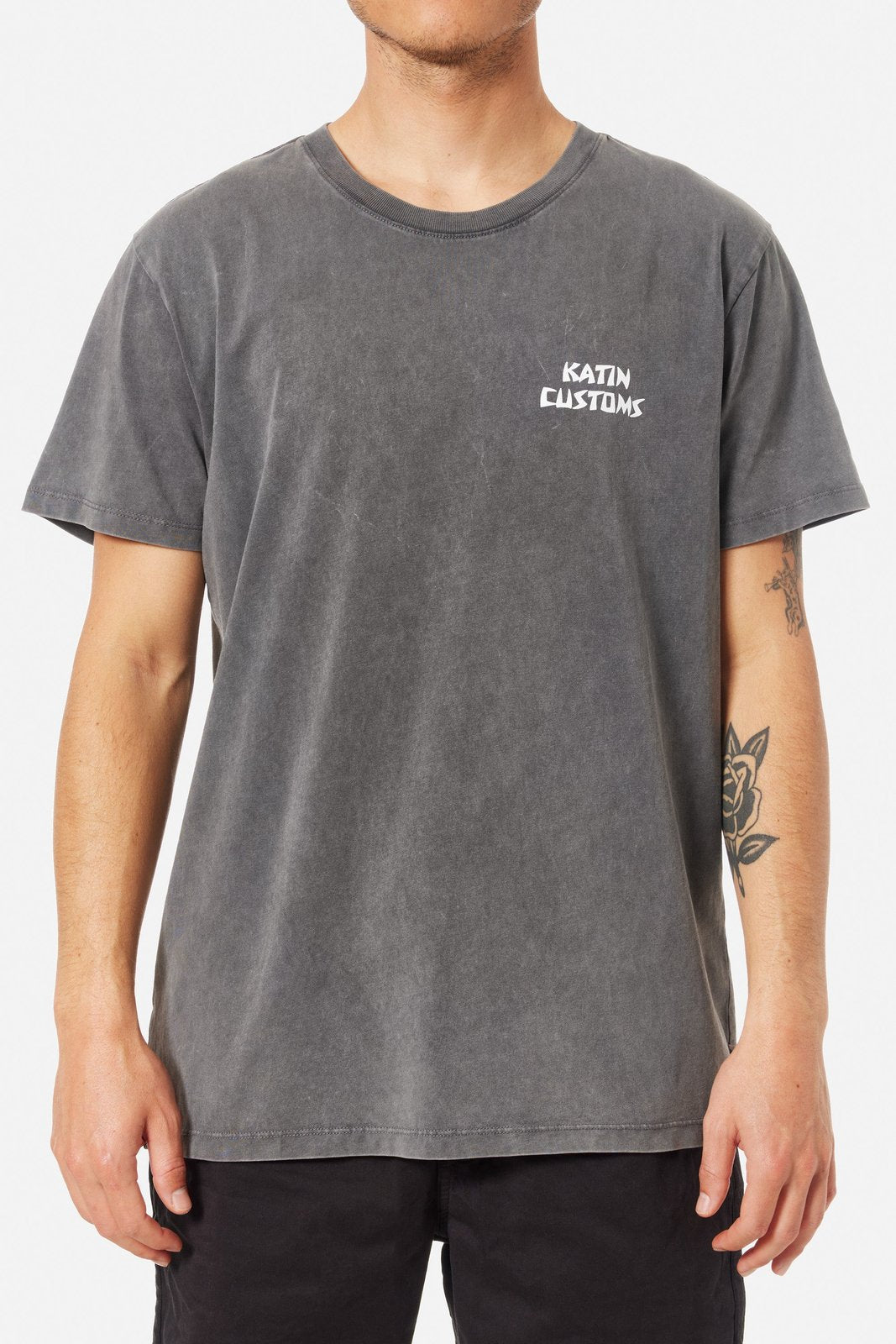 Katin Venice Washed SS Tee Black Sand L
