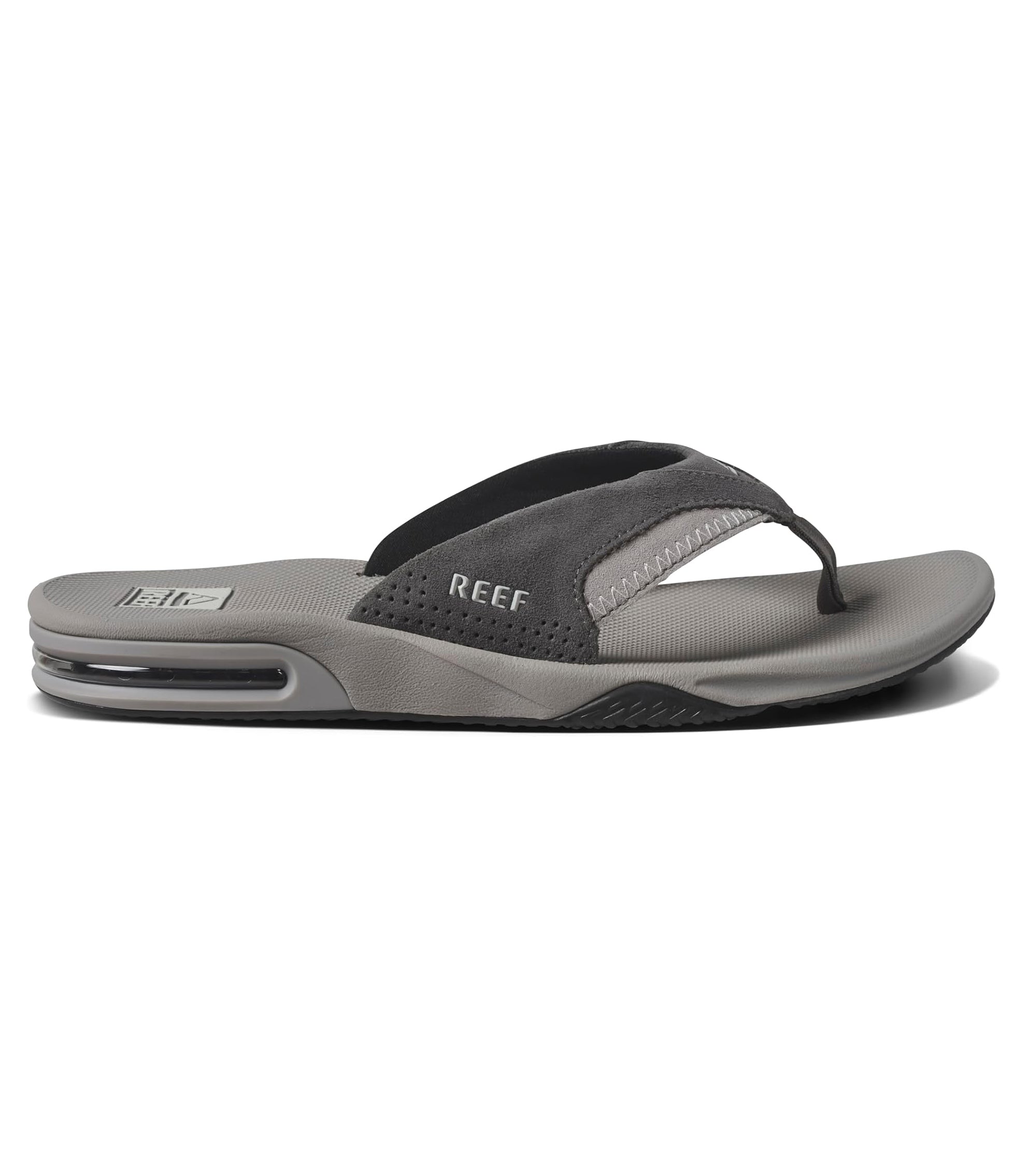 Reef Fanning Mens Sandal Grey Suede 10