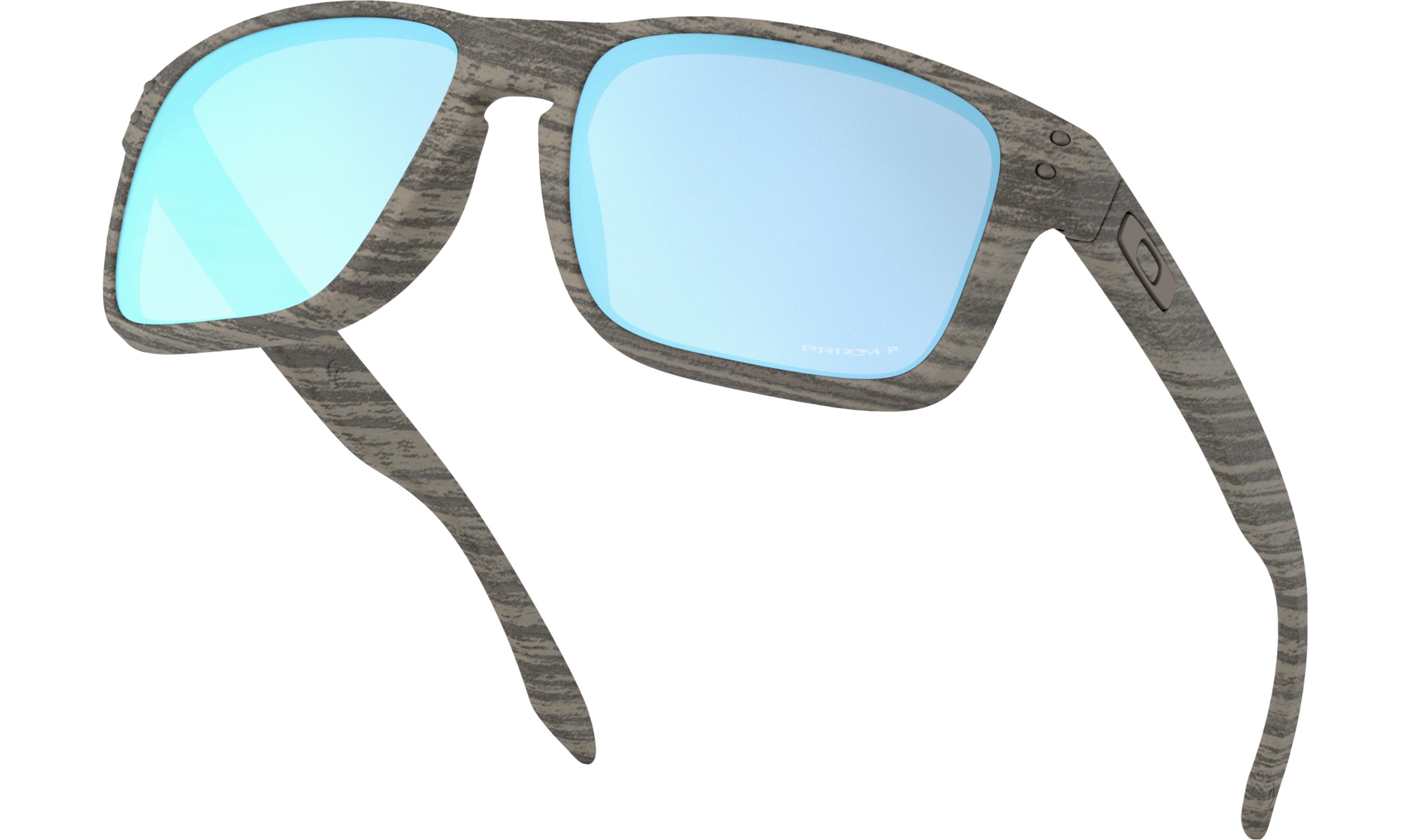 Oakley Holbrook Polarized Sunglasses Woodgrain PrizmDeepWater Square