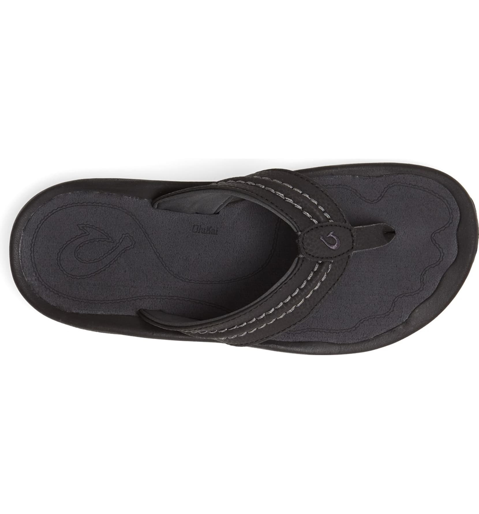 Olukai Hokua Mens Sandal 4042-Black-Dark Shadow 11
