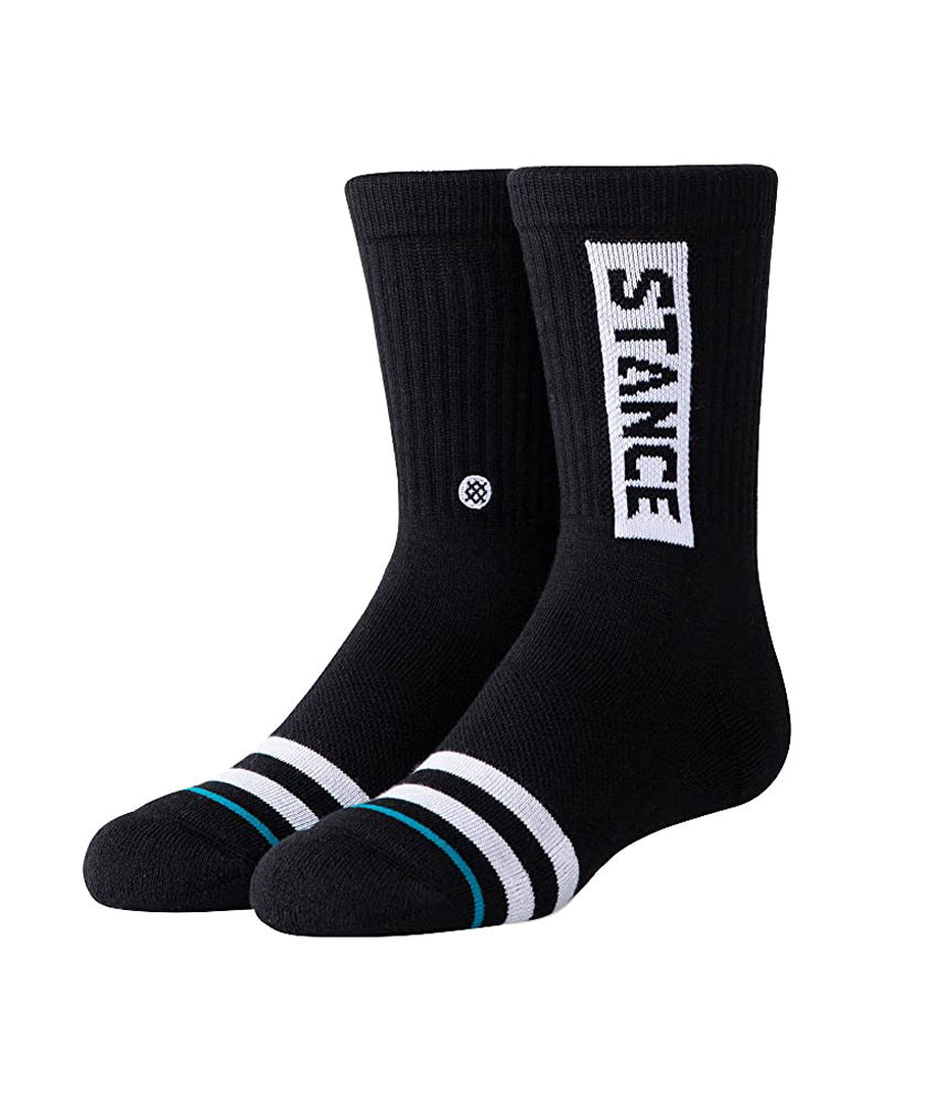 Stance OG St Kids Crew Socks BLK M