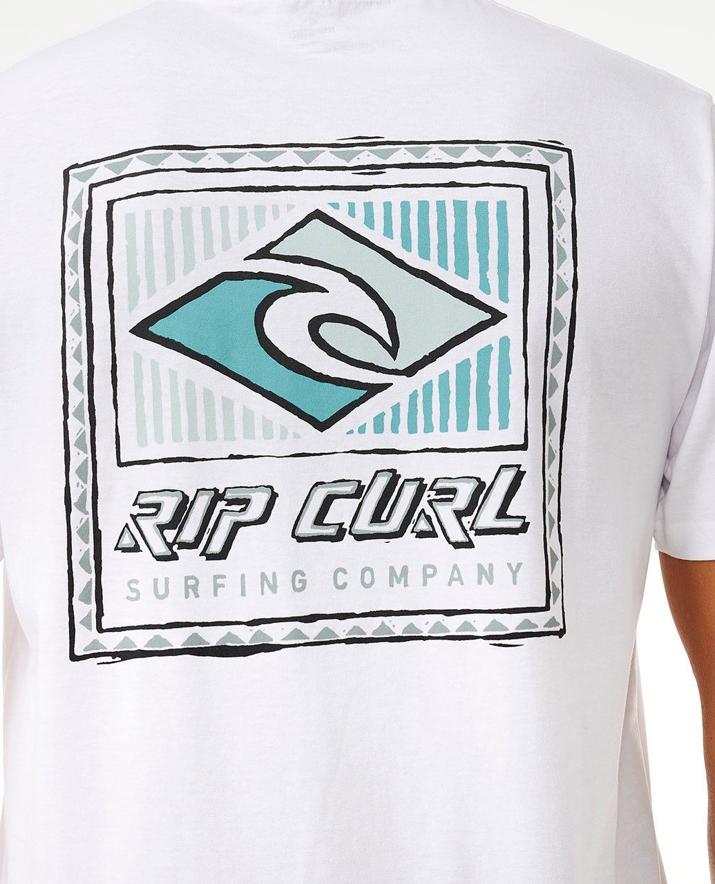 RIP CURL TRADITIONS TEE 1000-WHITE XXL