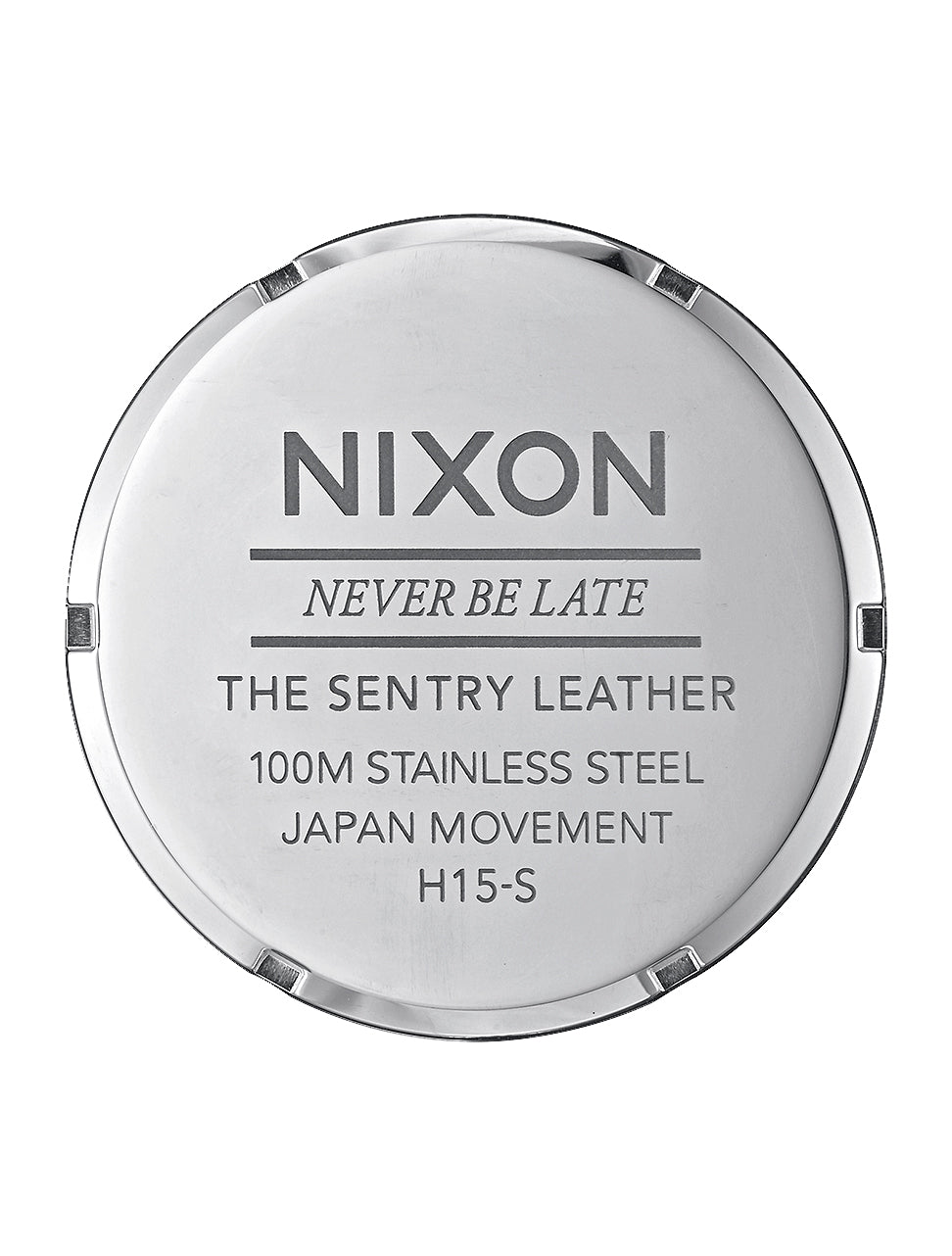 Nixon The Sentry Leather Watch 1524-Blue-Brown
