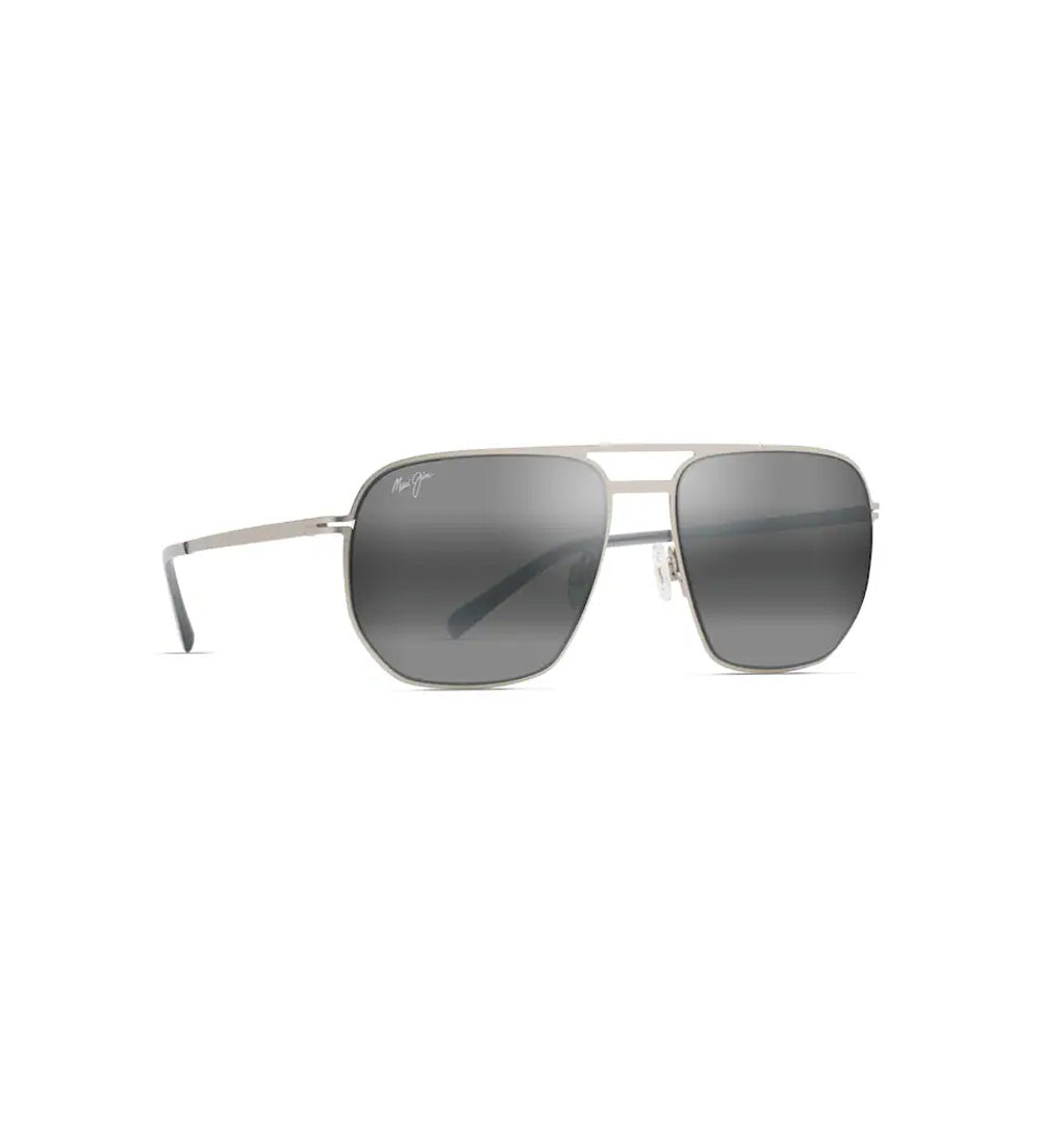 Maui Jim Shark's Cove Polarized Sunglasses Titanium Grey