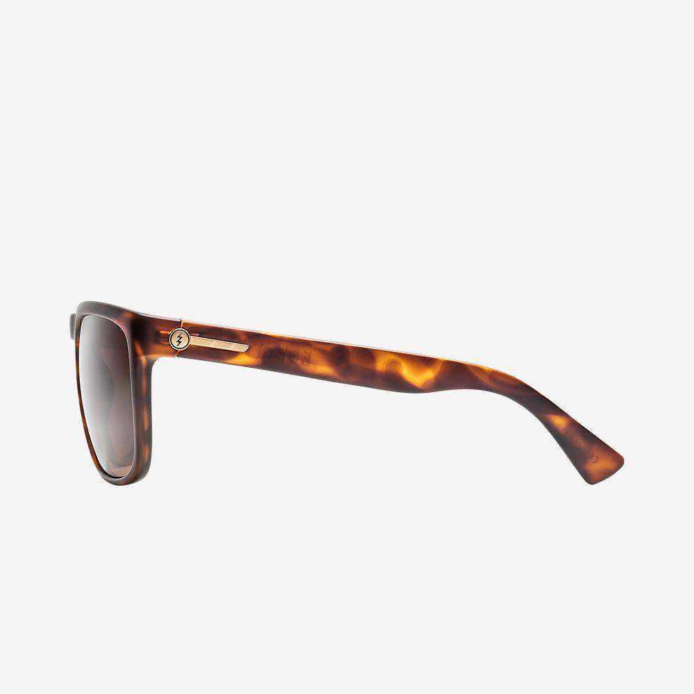 Electric Knoxville XL Polarized Sunglasses Matte Tort Ohm Bronze Square