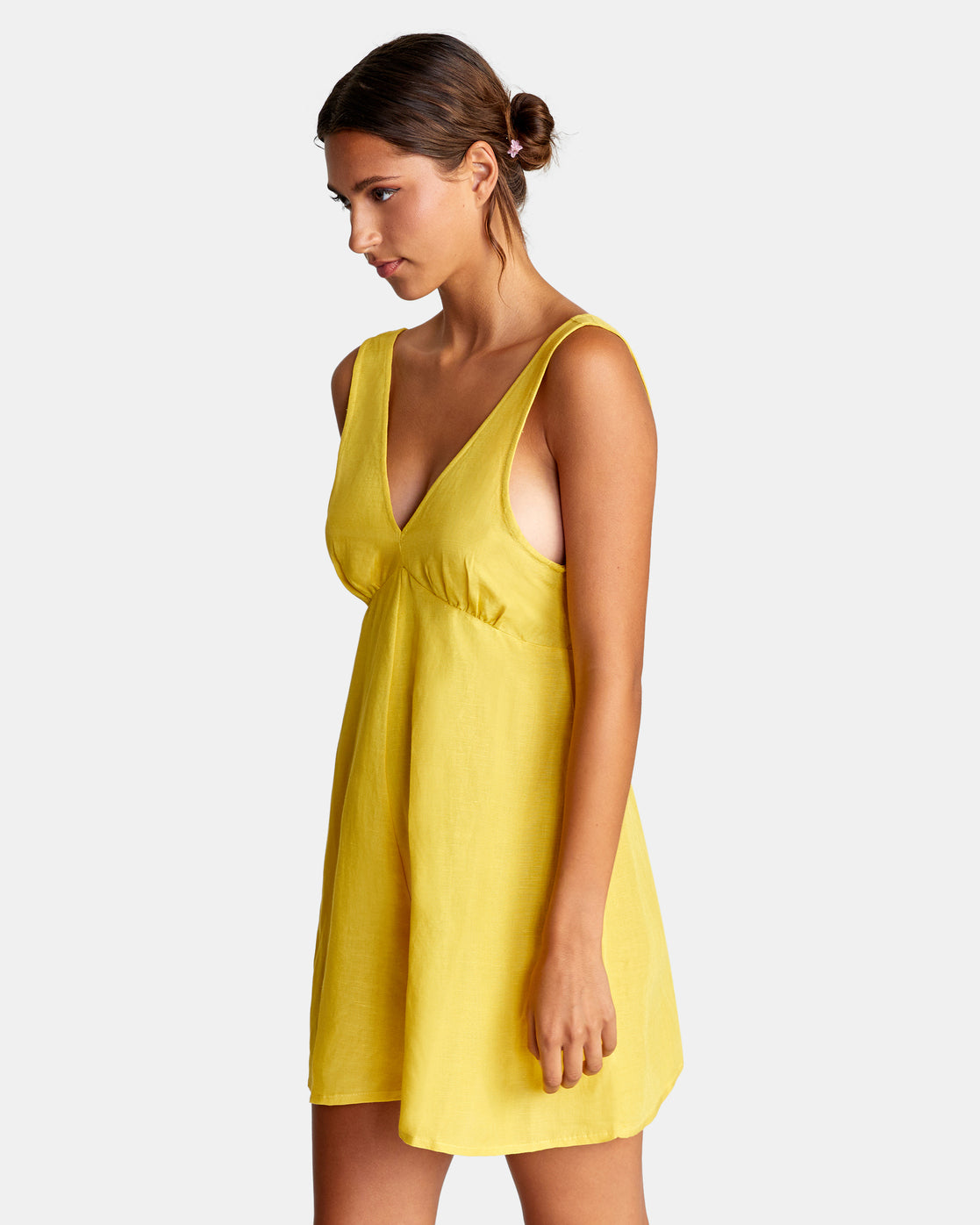 RVCA Linen Shifty Romper GOL M