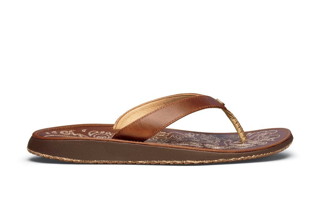 Olukai Paniolo Womens Sandal 8787-Natural-Natural 6