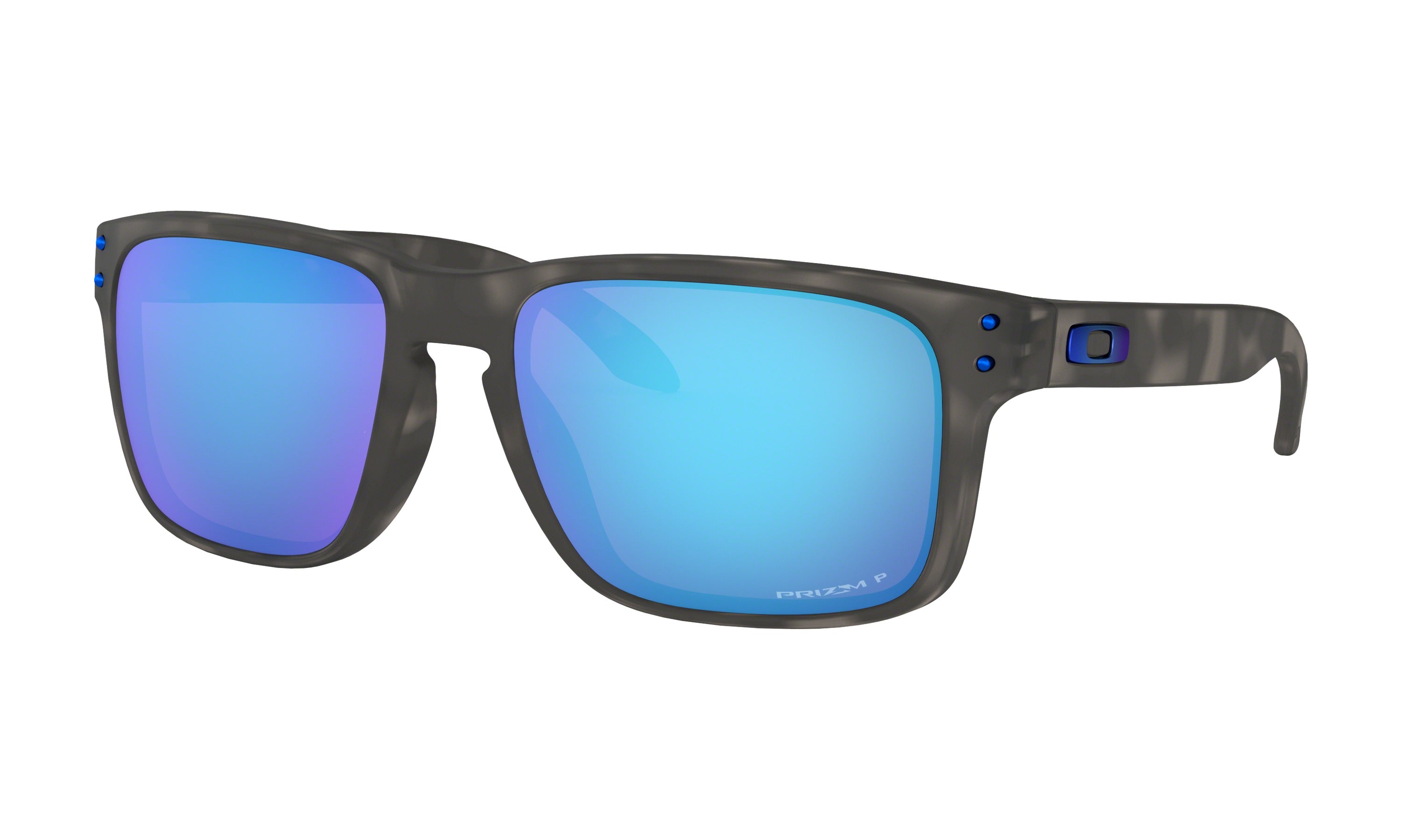 Oakley Holbrook Polarized Sunglasses MatteBlackTort PrizmSapphire Square