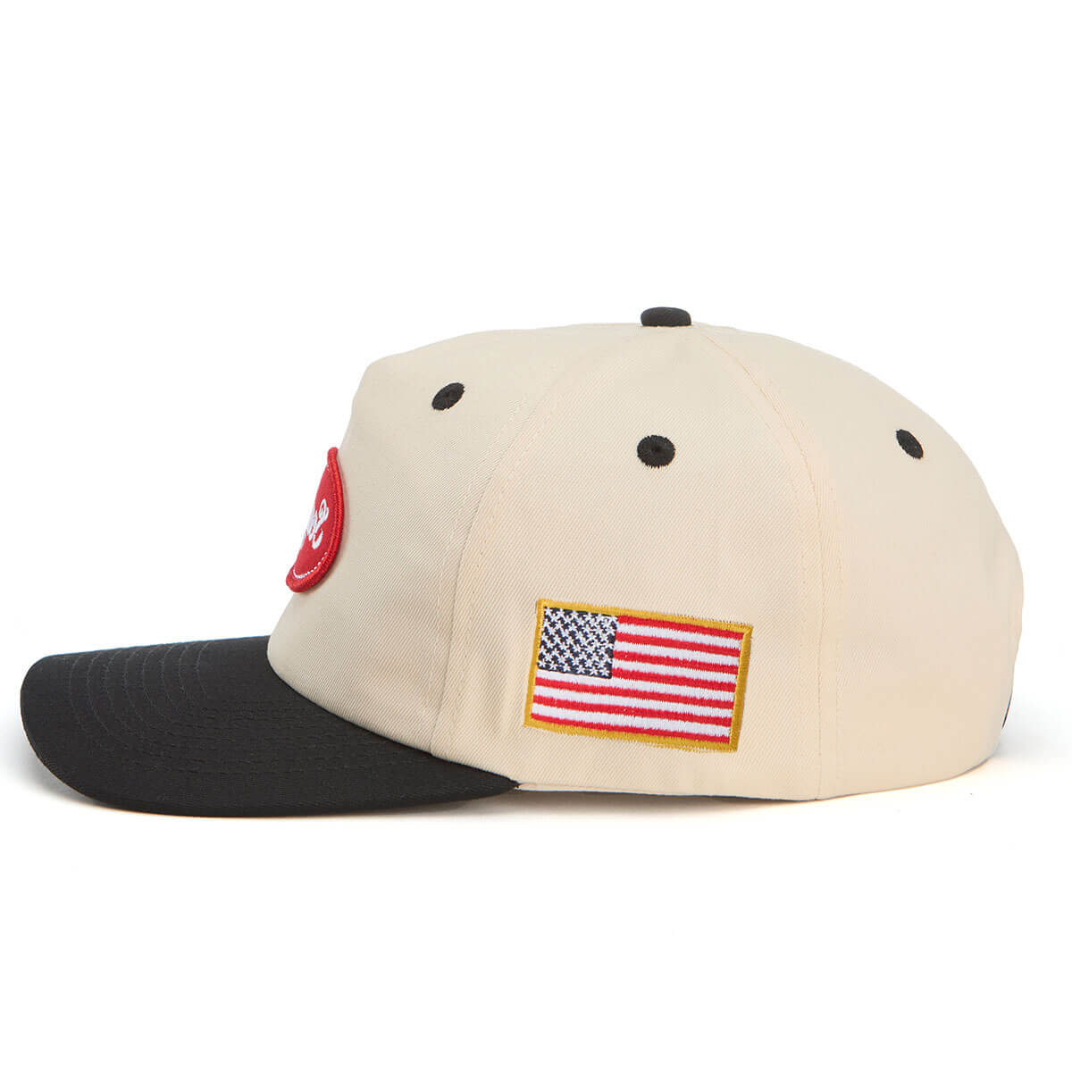 Seager Americana Snapback Hat Cream/Black OS