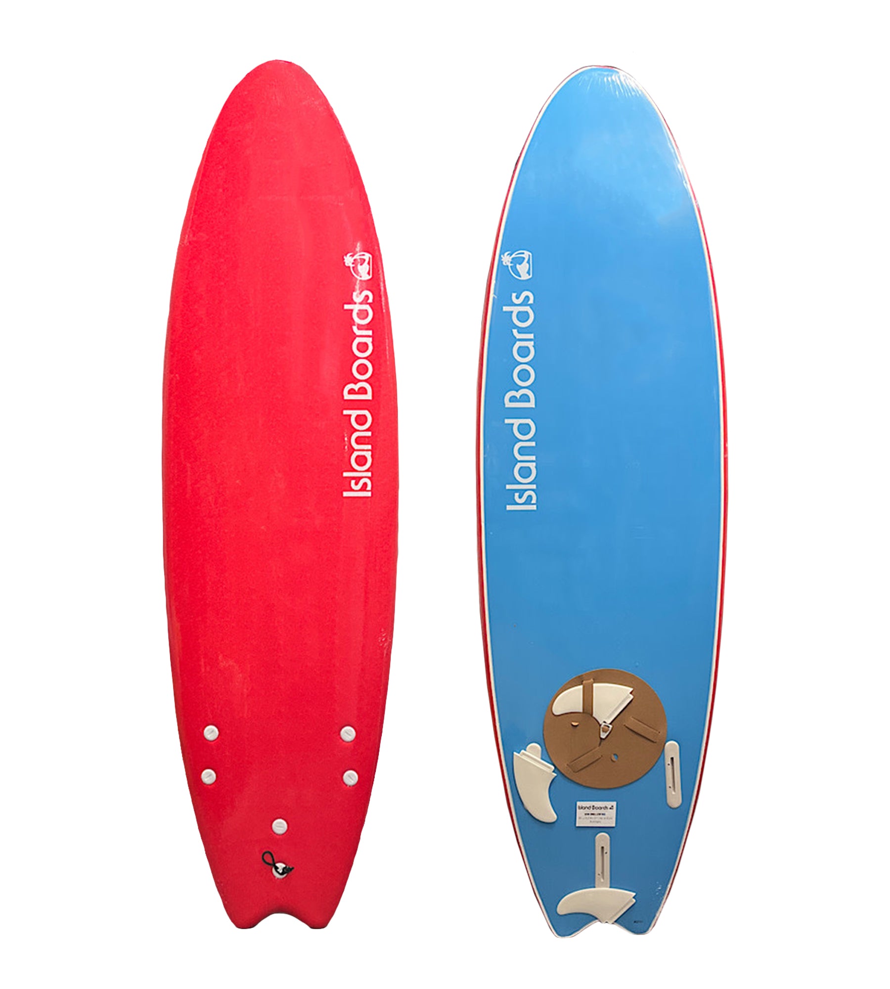 Island Water Sports Swallow Tail Softtop Surfboard Red 5ft6in
