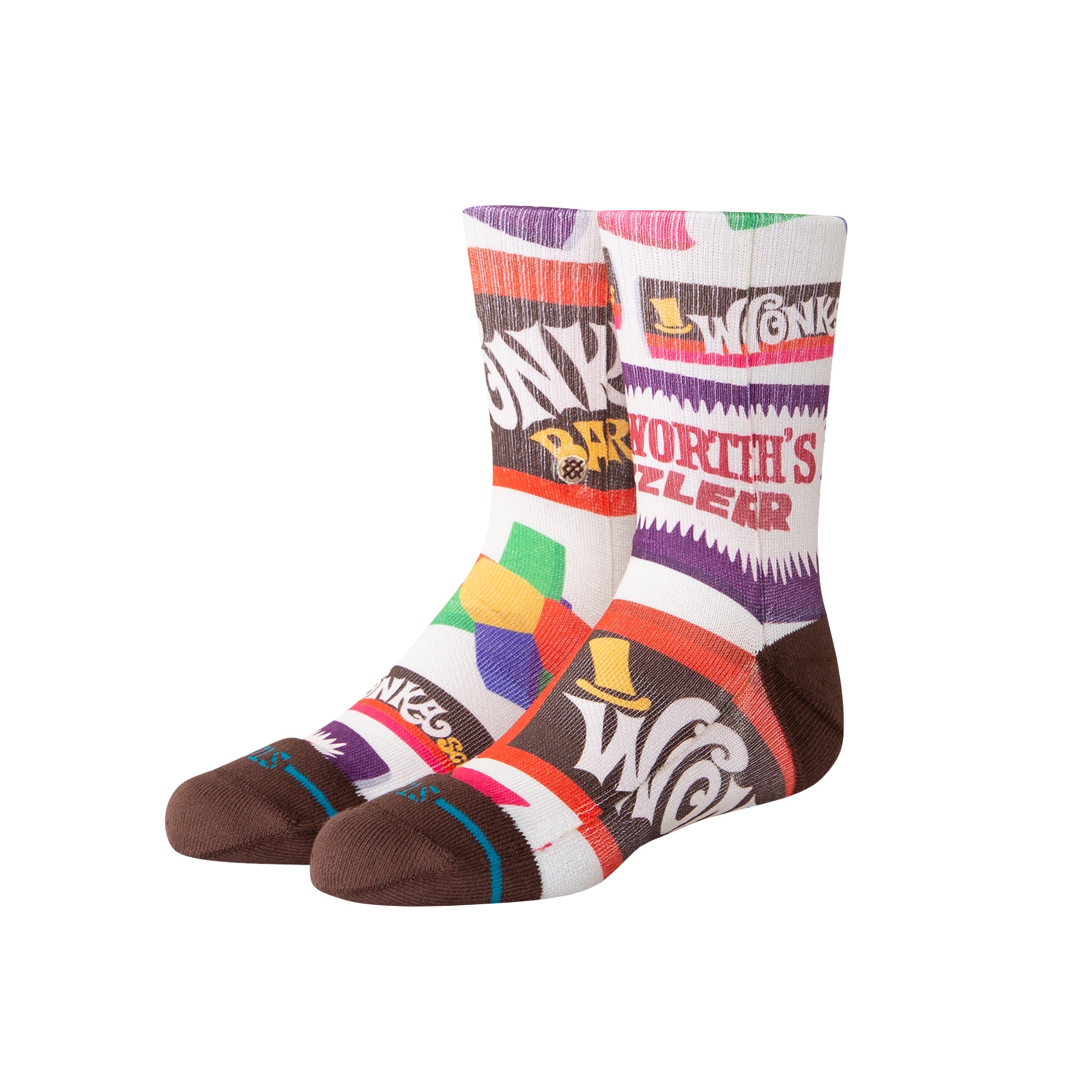 Stance Wonka Bars Crew Sock BRN L
