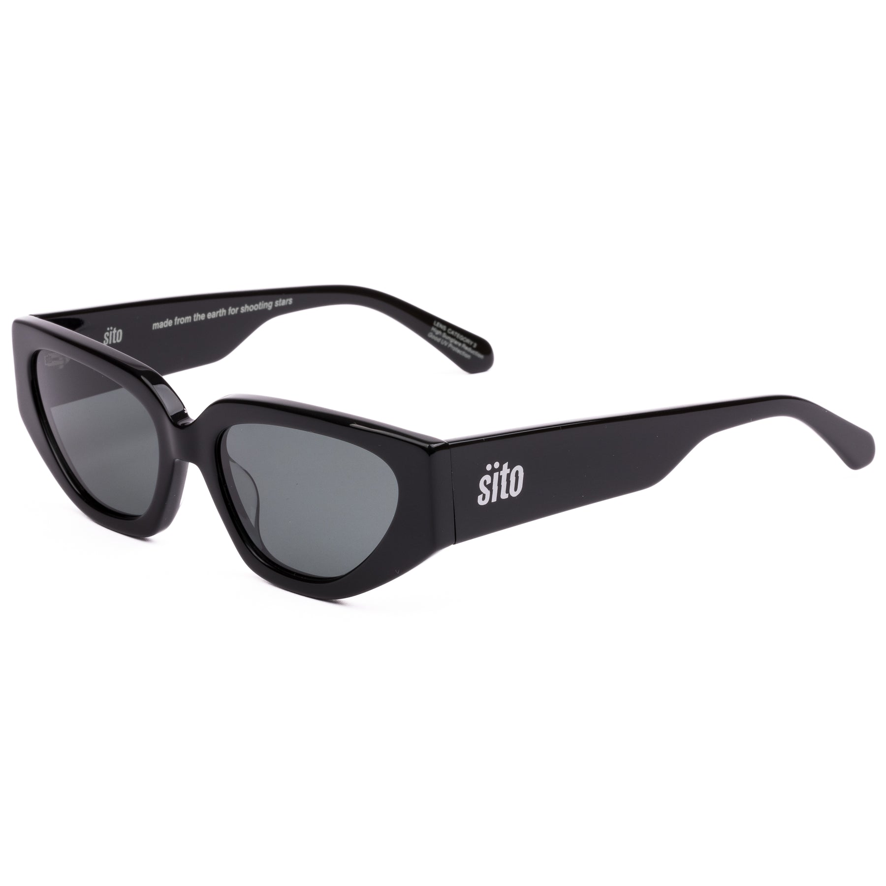 Sito Axis Polarized Sunglasses Black IronGrey