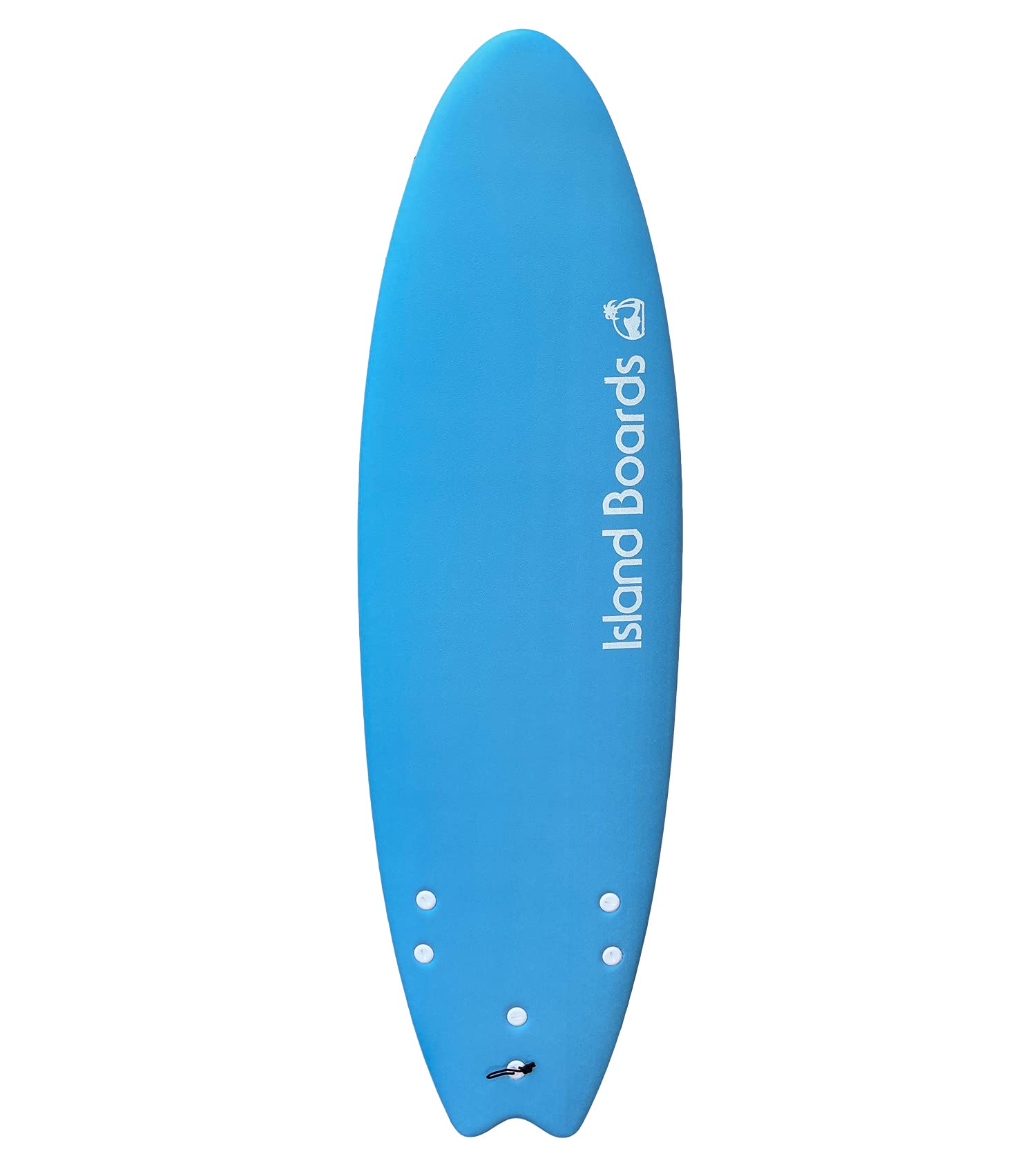 Island Water Sports Swallow Tail Softtop Surfboard Azure Blue-Azure Blue 5ft6in