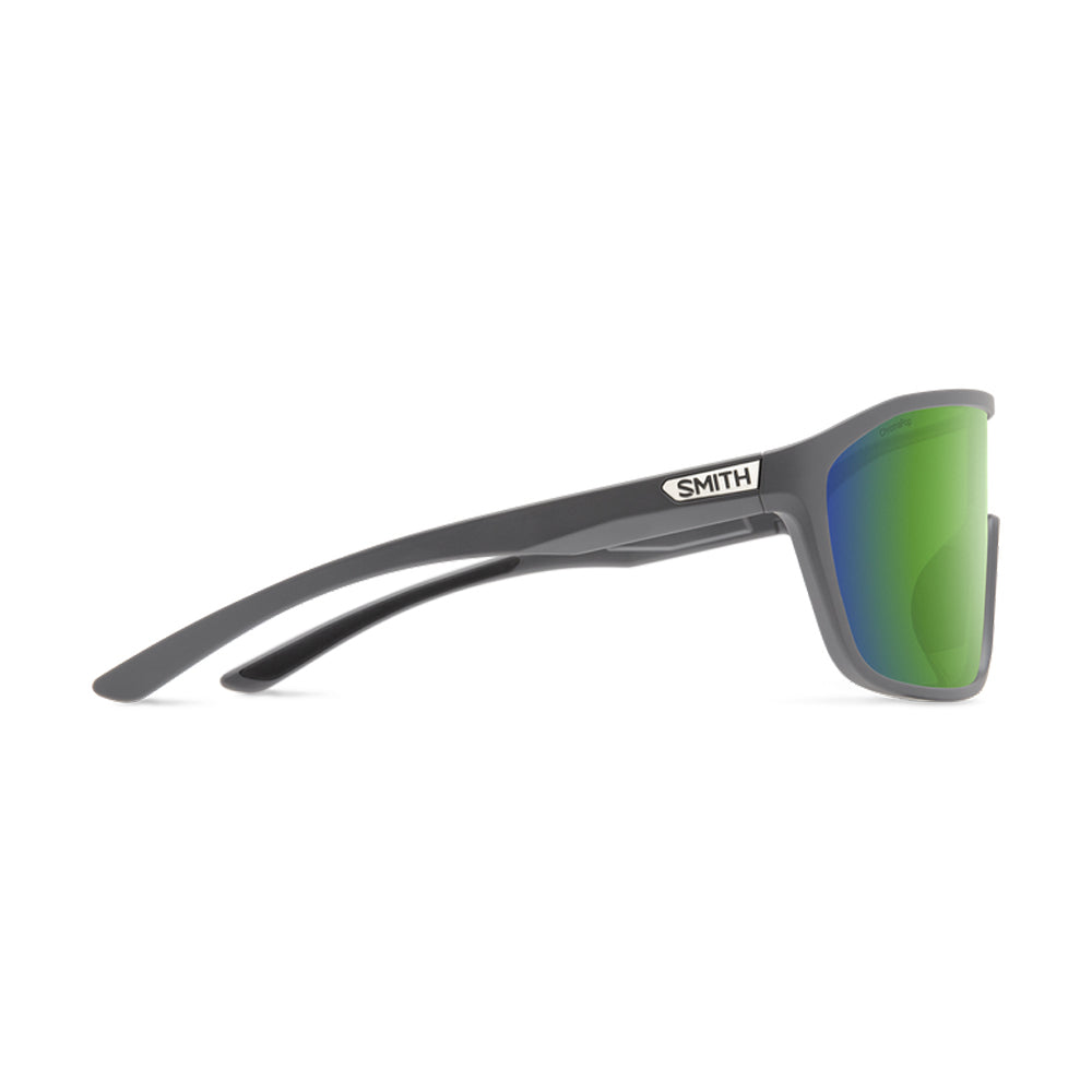 Smith Boomtown Polarized Sunglasses MatteCement GreenMirror