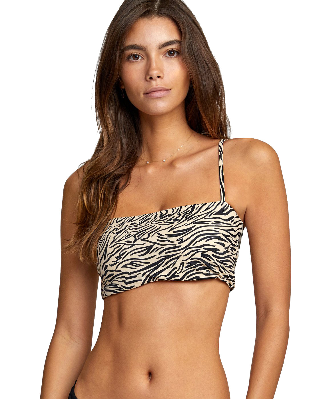 RVCA Zebra Bandeau Bikini Top SAN M