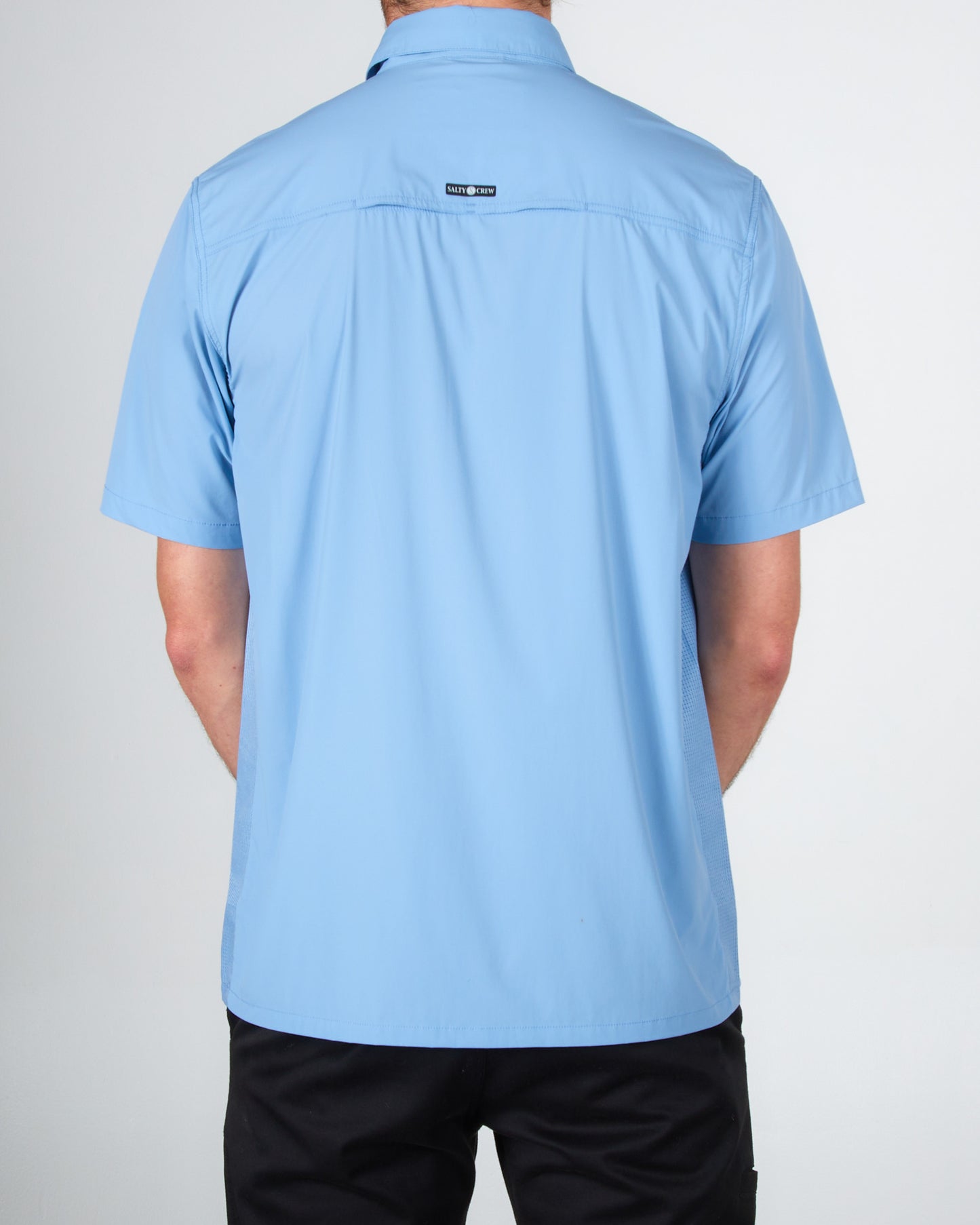 Salty Crew Charter SS Tech Woven Marine Blue XXL