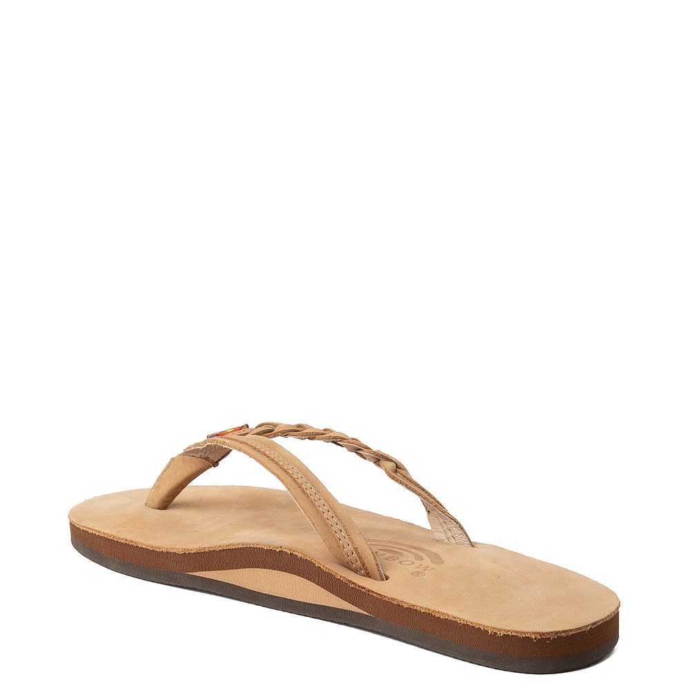 Rainbow Flirty Braidy Womens Sandal Sierra Brown 11