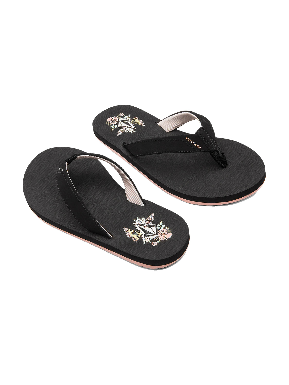 Volcom Vicky Big Youth Girls Sandal BLK-Black 12 C