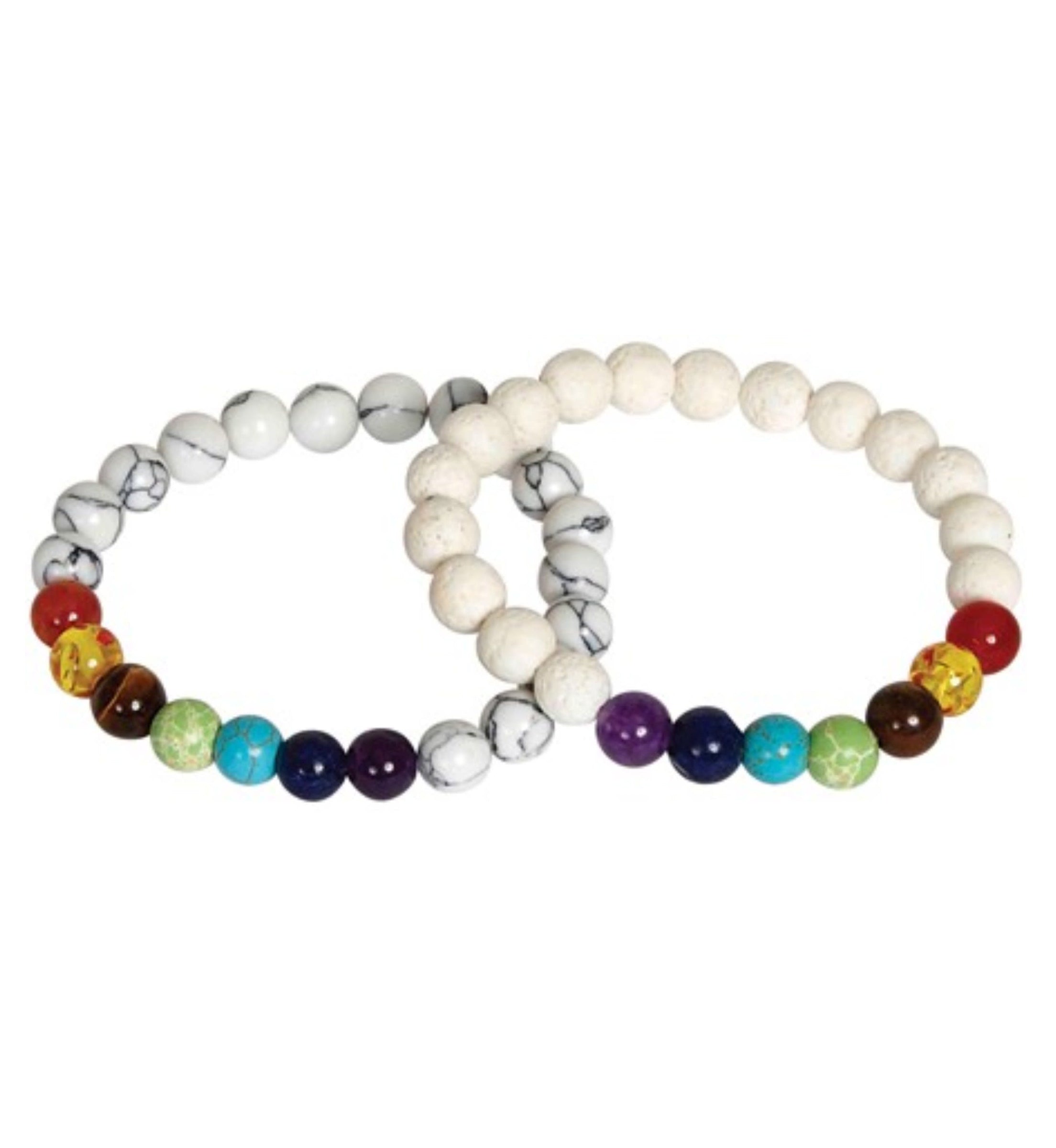 Cruz Elastic Chakra Bead Bracelet
