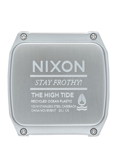 Nixon The High Tide Watch 625-Silver-Black