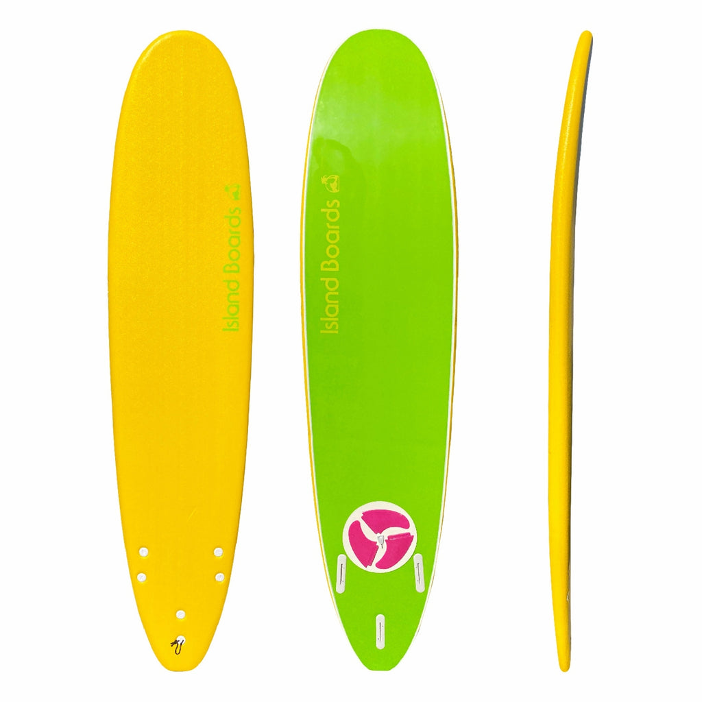 Island Water Sports Classic Softtop Surfboard Yellow 8ft0in