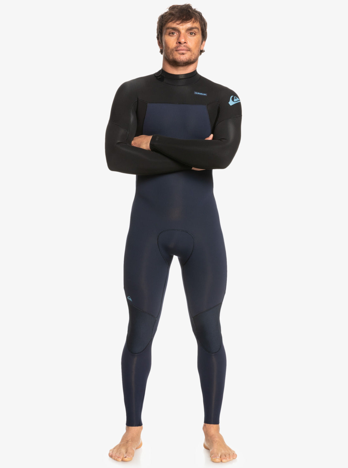 Quiksilver Everyday Sessions 3/2mm Back Zip Fullsuit KTP0-Dark Navy-Black L-Short