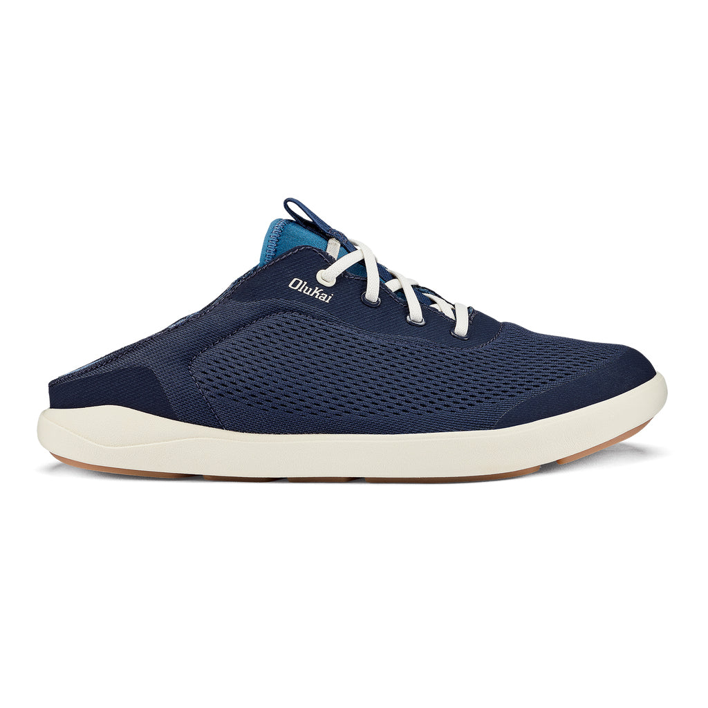 Olukai Moku Pae Mens Shoe DE18-Trench Blue-Off White 8.5