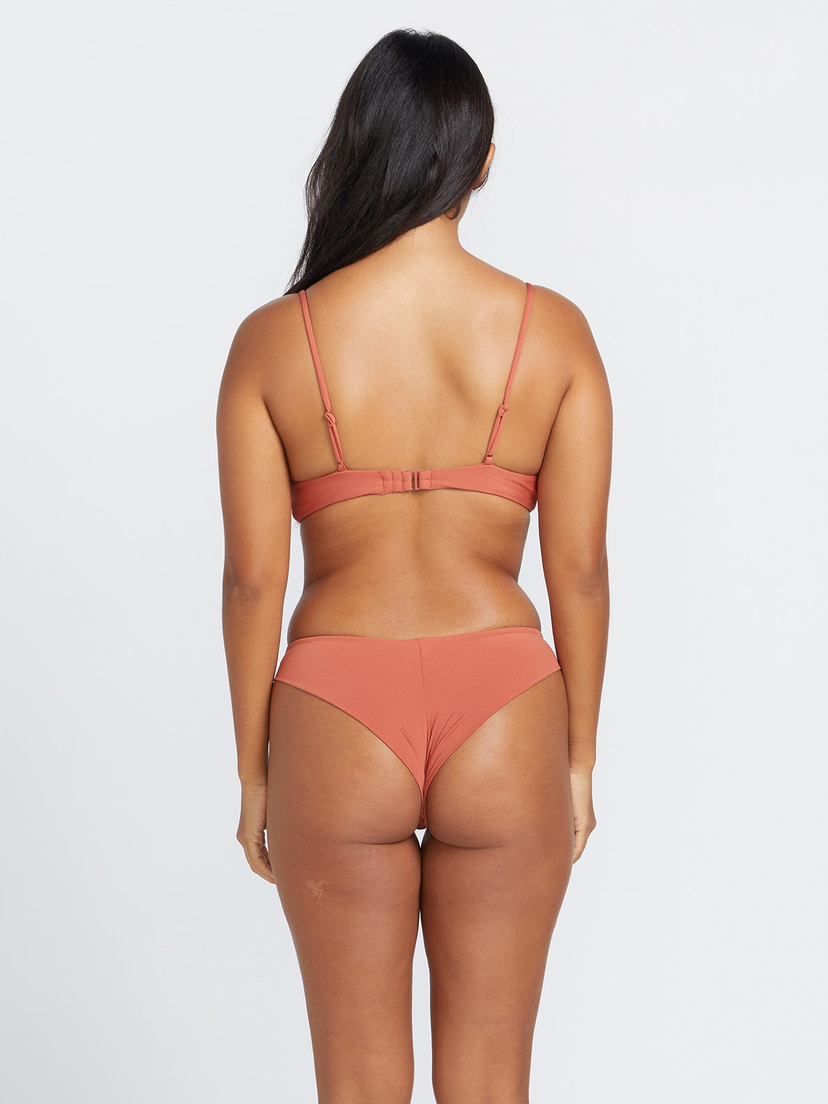 VOLCOM SIMPLY SEAMLESS CHEEKINI ROS-ROSEWOOD XS