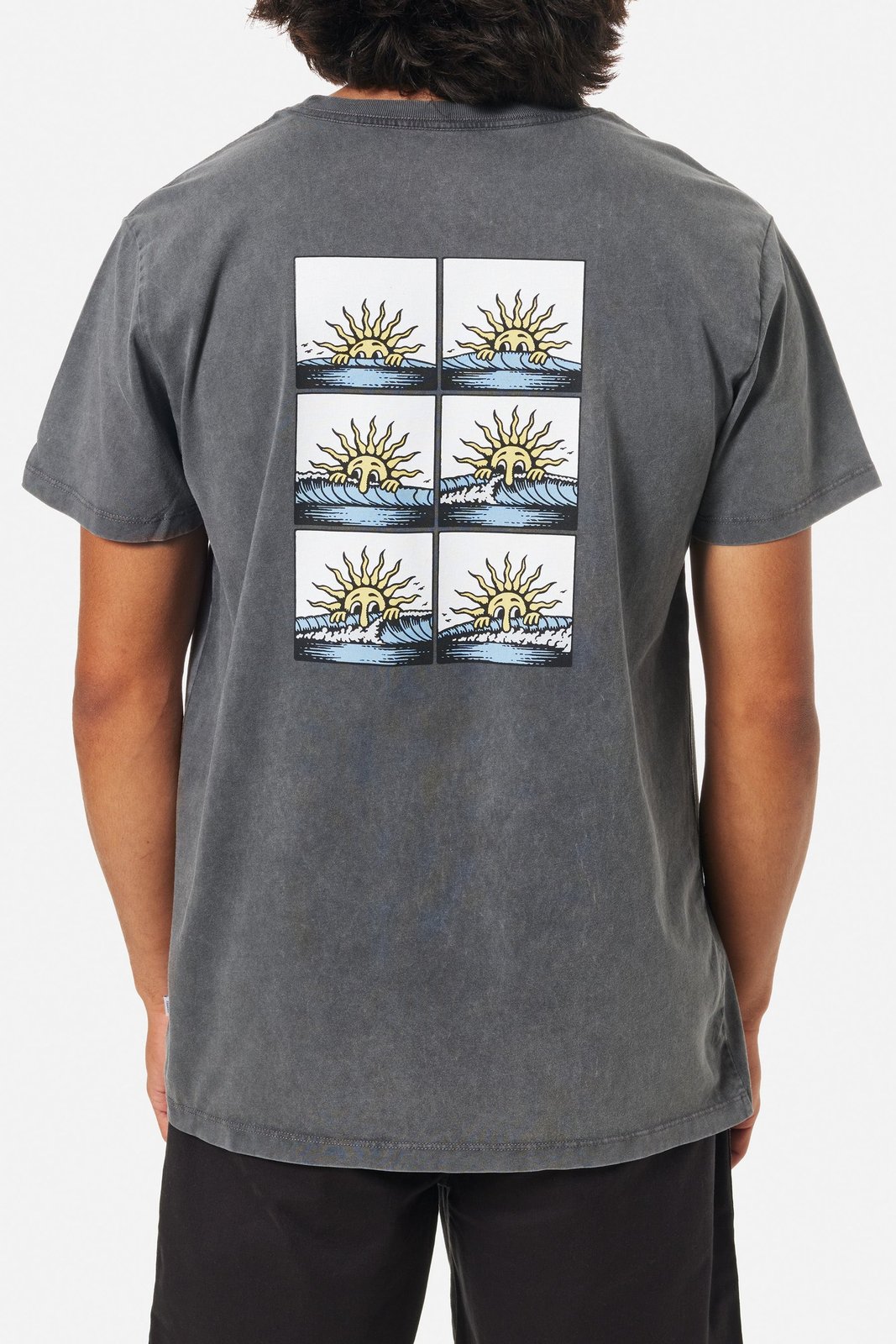 IWS BY KATIN ARUBA TEE BLACK SAND WASH-BKSW XL