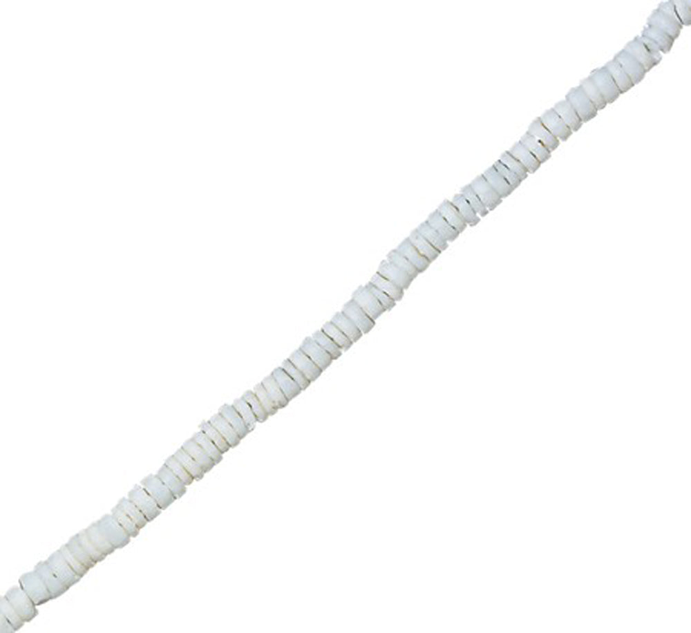 WAVE & PALMS CHIP WHITE FIMO DISC ANKLET
