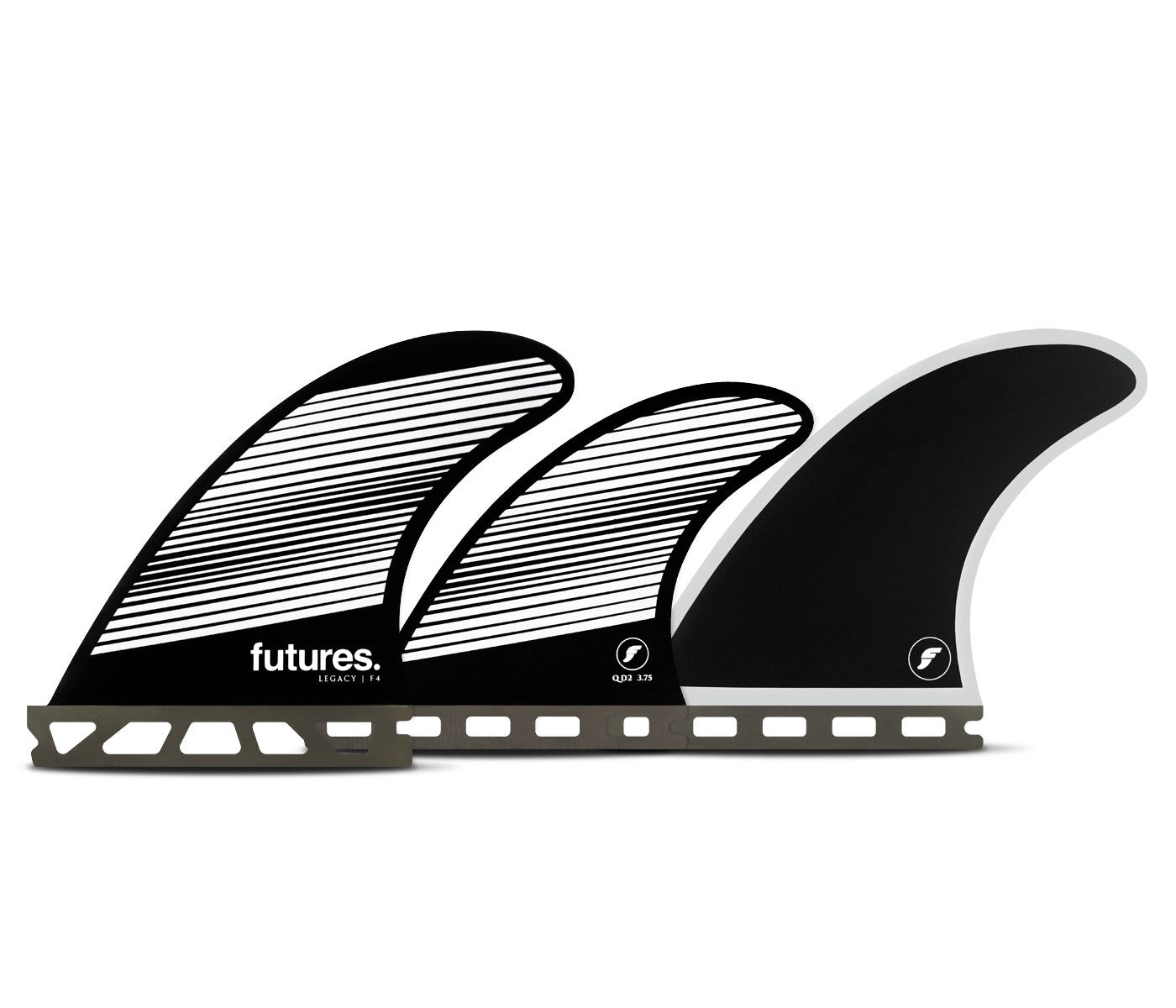 Future Fins F4 Legacy 5-Fin Set Gray-Black S
