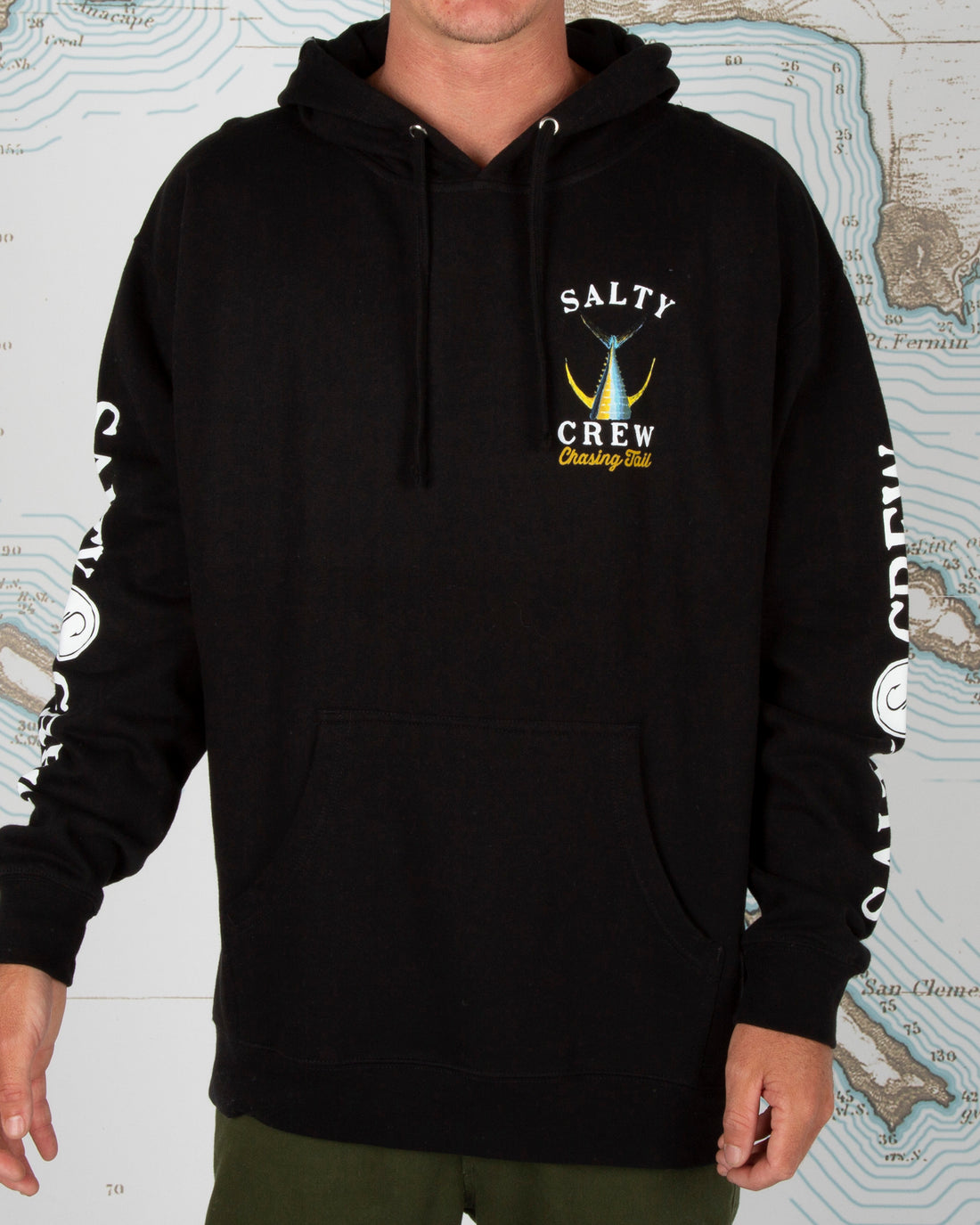 Salty Crew Tailed Hood Fleece Black XXXL