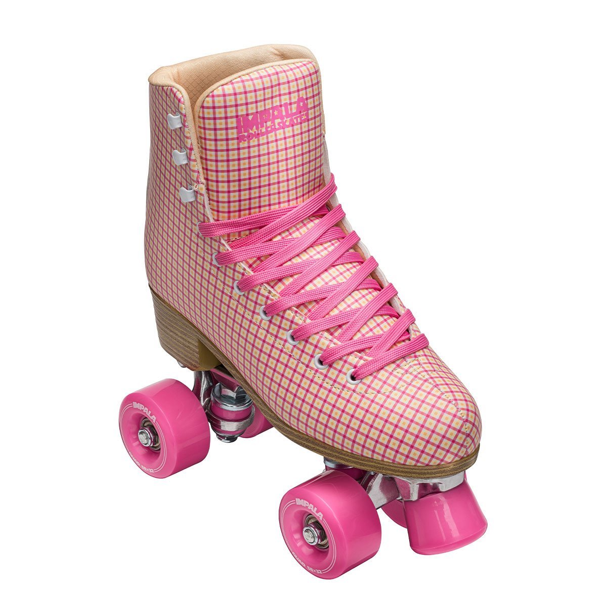 Impala Sidewalk Womens Roller Skates PinkTartan 8