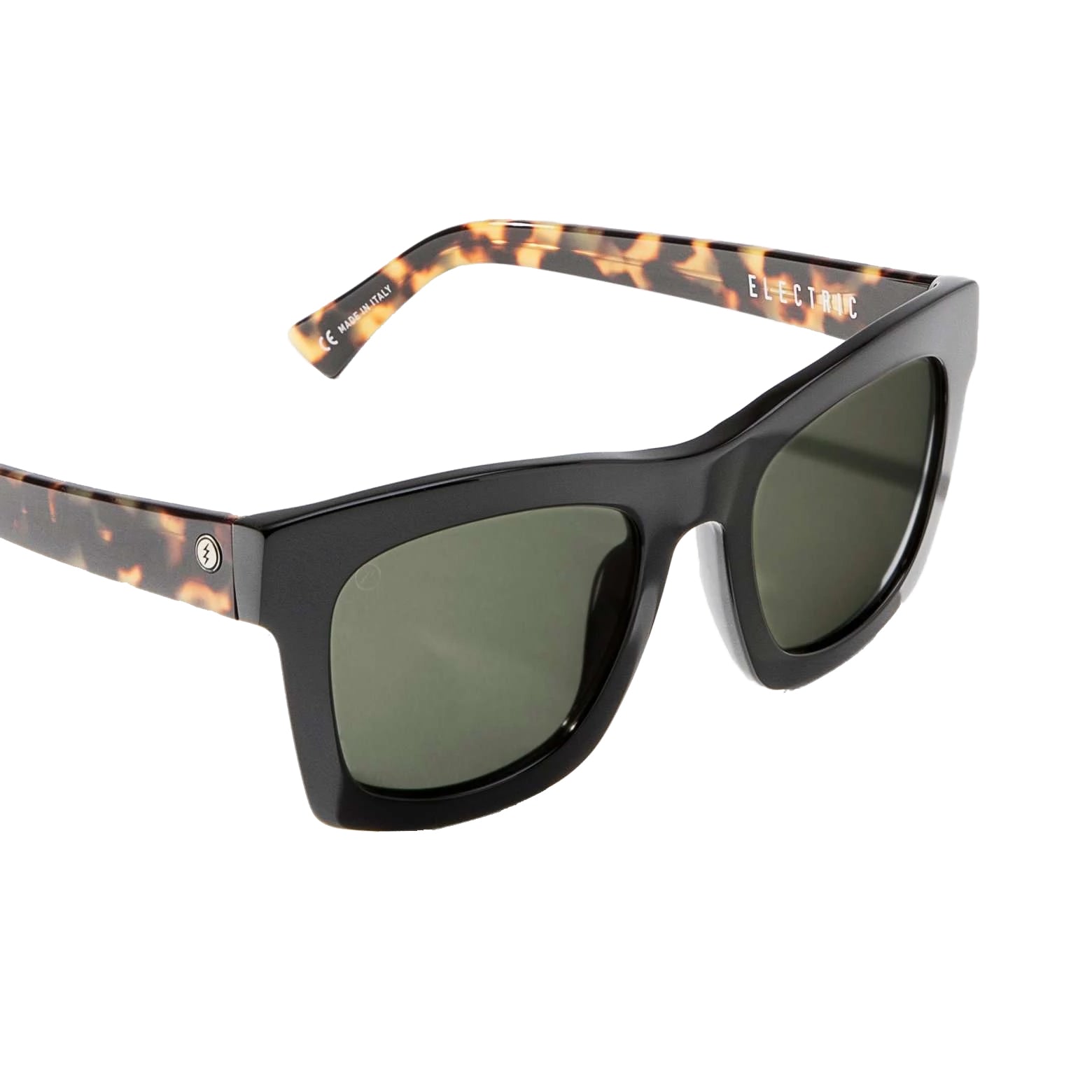 Electric Polarized Crasher Sunglasses Obsidian Tort Ohm Grey Oversized
