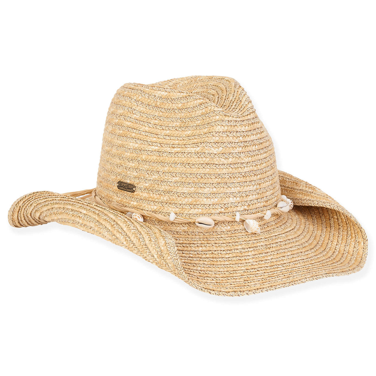 Sun N' Sand Wheatstraw Paperbraid HAt NAT OS