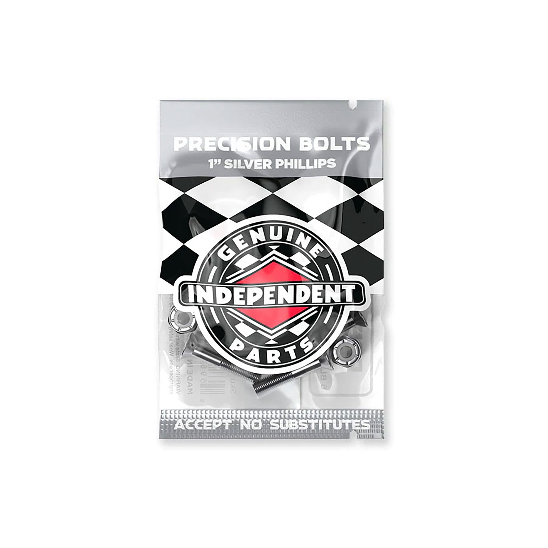 Independent Genuine 1" Phillips Hardware Set Blk/Sil