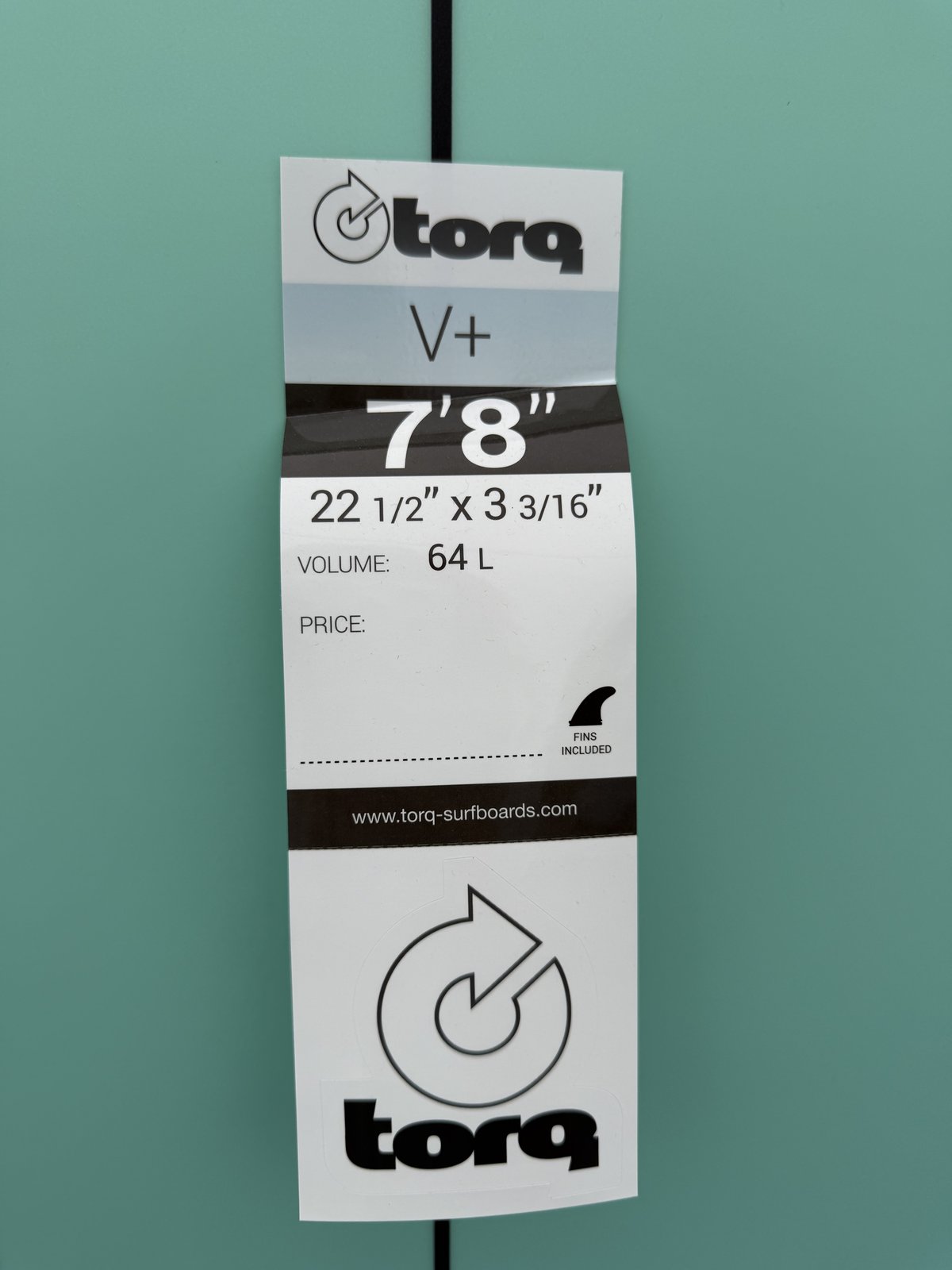 Torq Surfboards V+ SeagreenFade 7ft8in