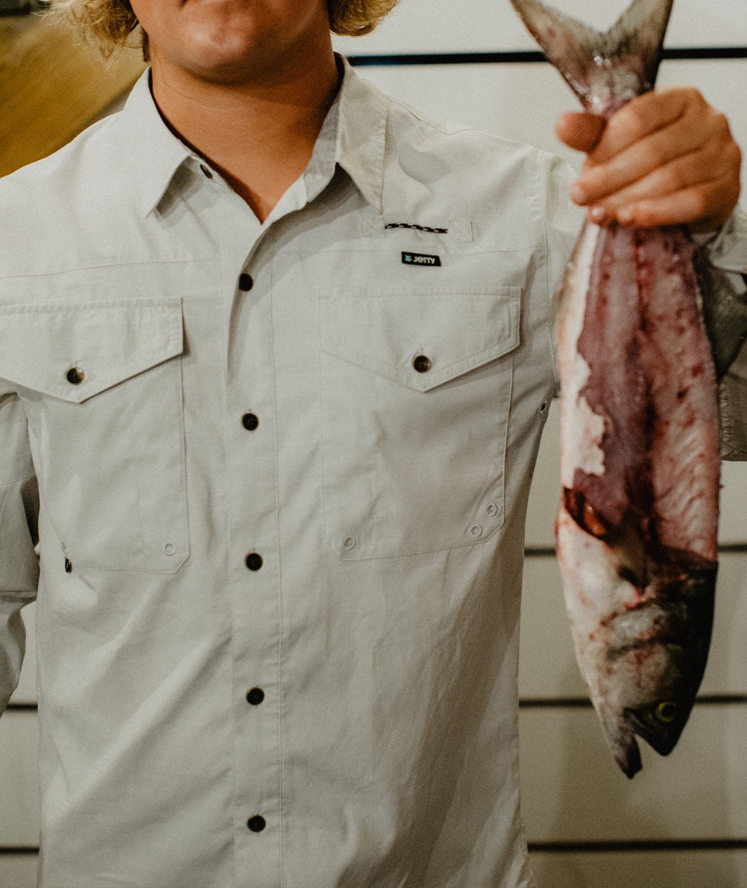 Jetty Bowline Guide LS Shirt GREY S