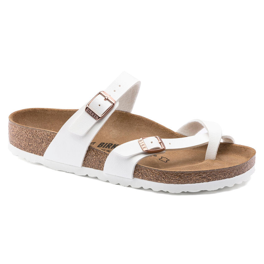 Birkenstock Mayari Womens Sandal Birko-Flor-White 10