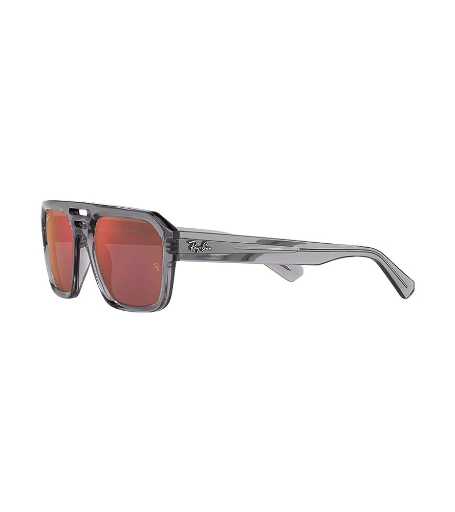 Ray-Ban Corrigan Sunglasses TransparentGrey DkVioletMirrorRed