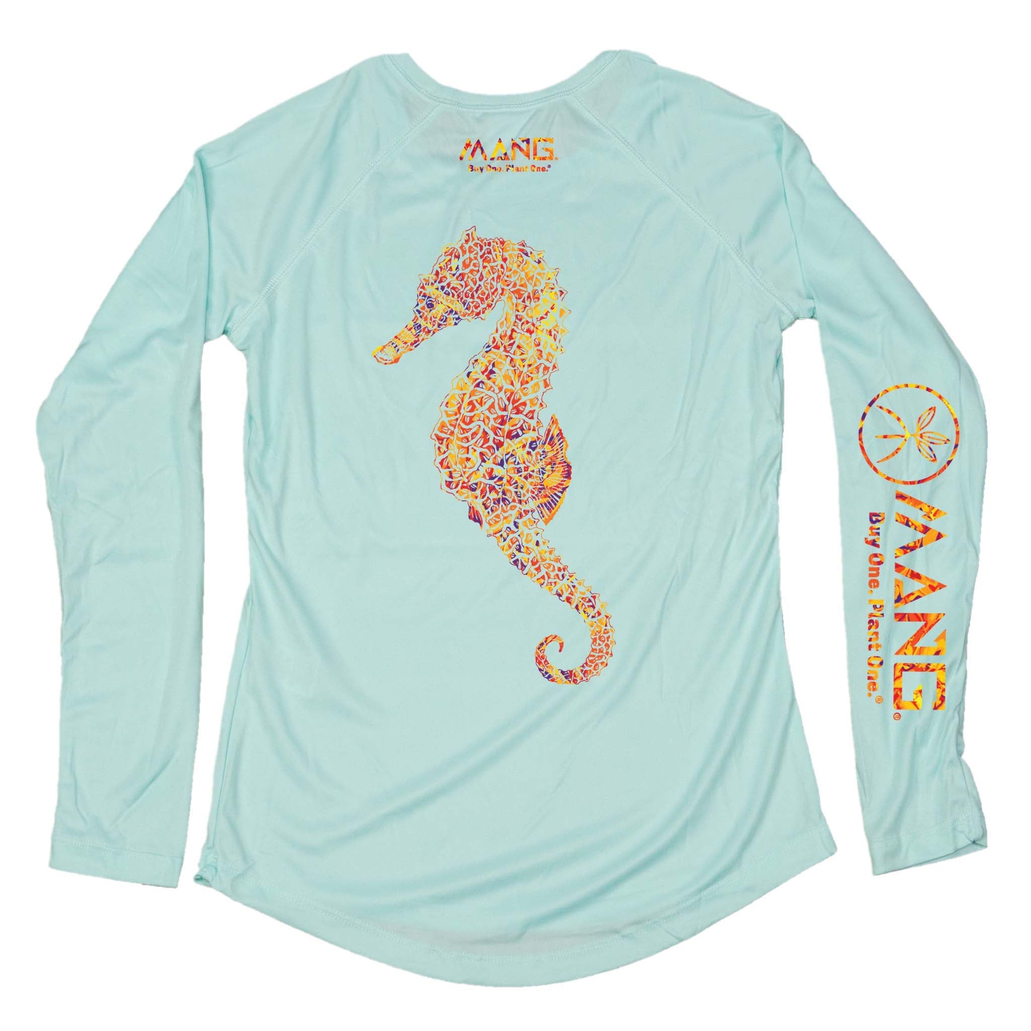 Mang Womens Performance LS Lycra Seahorse Seagrass M