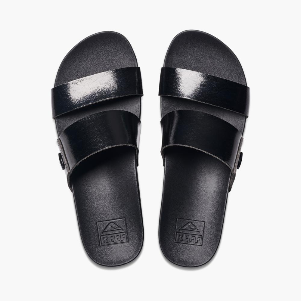 Reef Cushion Vista Higher Womens Sandal Black Patent 11