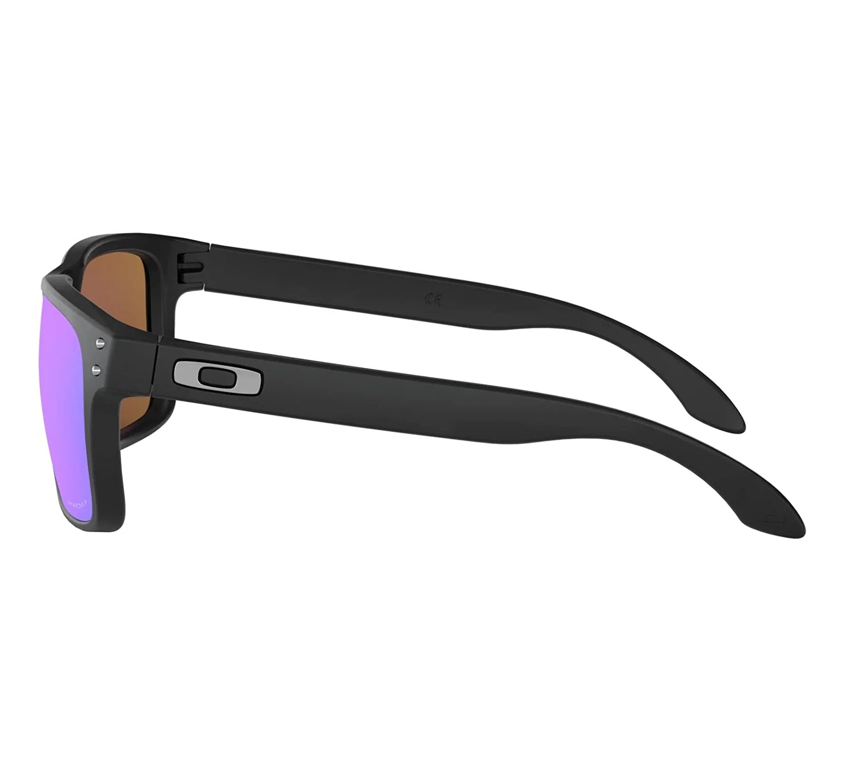Oakley Holbrook Polarized Sunglasses MatteBlack PrizmSapphire Square