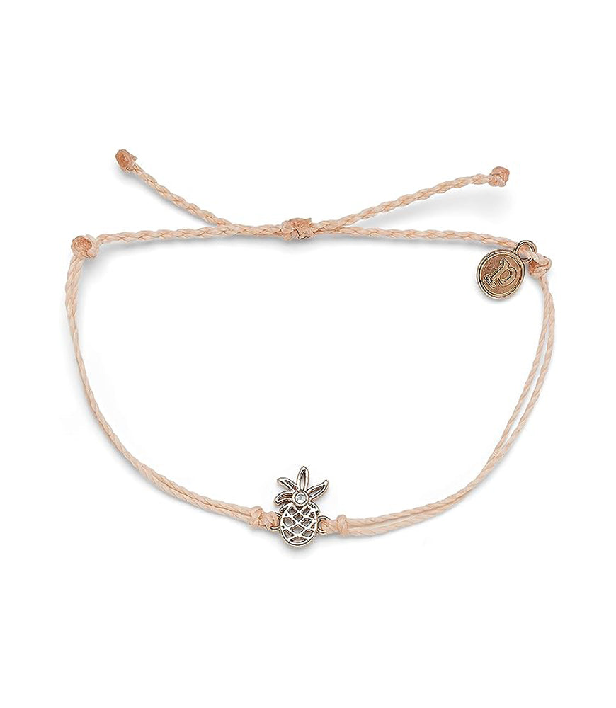 Puravida Open Pineapple Rose Gold Bracelet