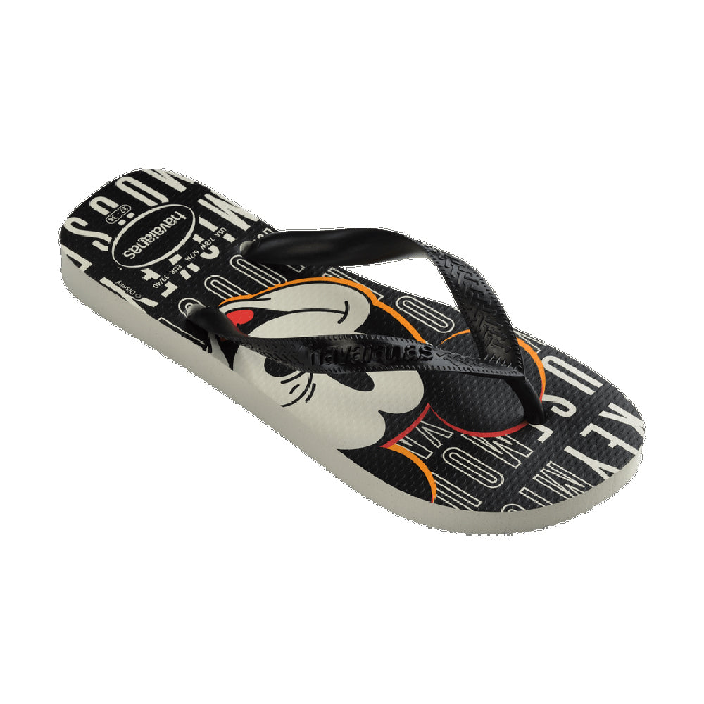 Havaianas Top Disney Boys Sandal 3471-White-Black-Black 11 C