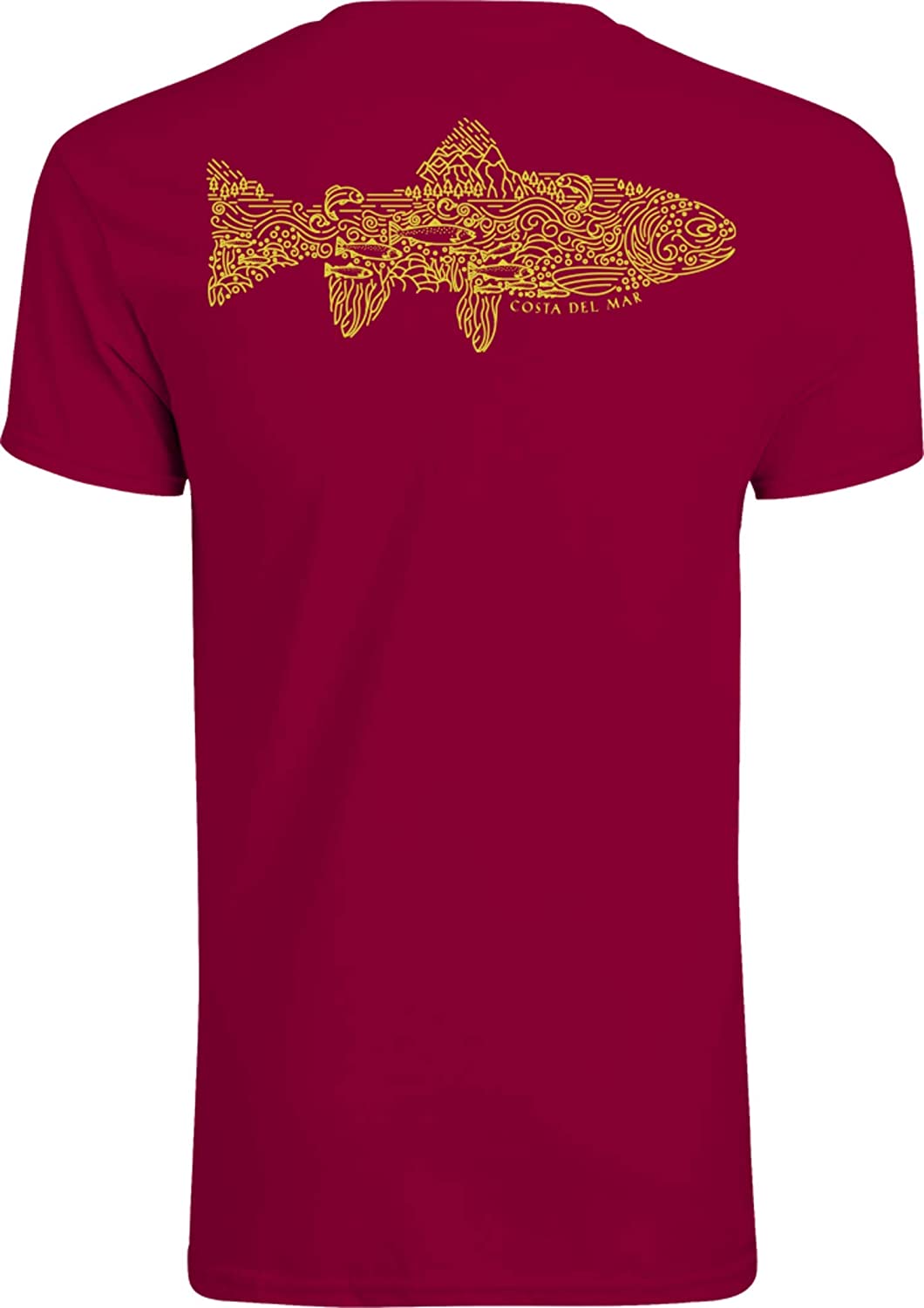 Costa Del Mar Montage Trout Tee Cardinal Red XX-Large
