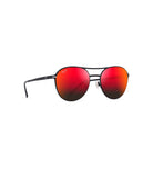 Maui Jim Half Moon Polarized Sunglasses MatteBlack HawaiiLava