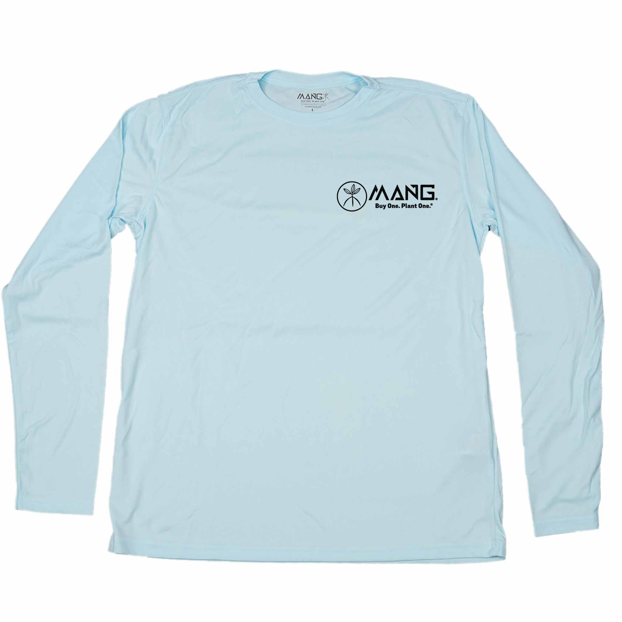 Mang Mens Performance LS Lycra Pelican ArcticBlue XL
