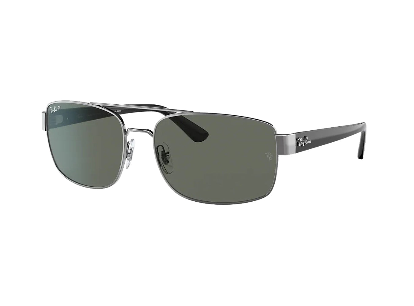 Ray Ban 0RB3687 Polarized Sunglasses Gunmetal Green
